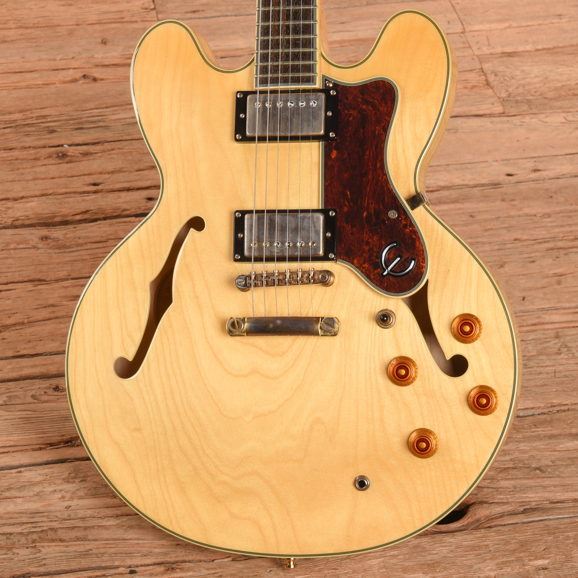 Epiphone Sheraton II Natural 2012 Electric Guitars / Semi-Hollow