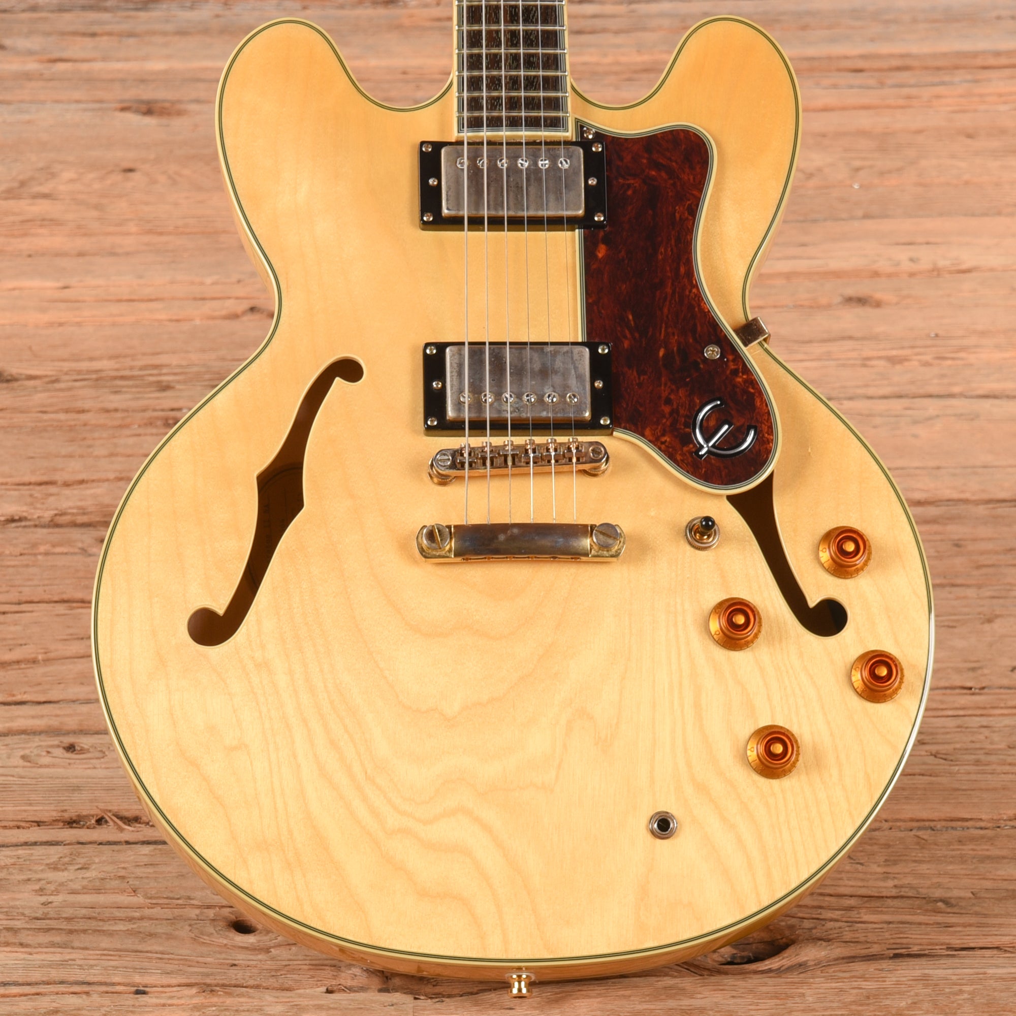 Epiphone Sheraton II Natural 2012 Electric Guitars / Semi-Hollow