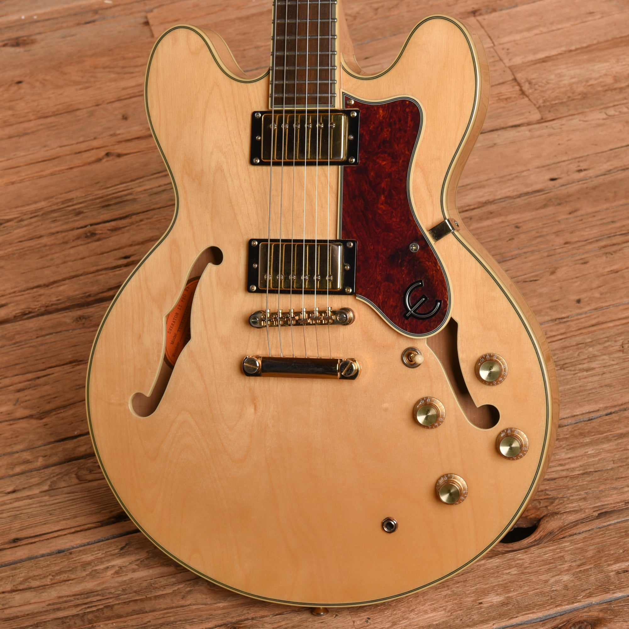 Epiphone Sheraton II Pro Natural 2016 Electric Guitars / Semi-Hollow