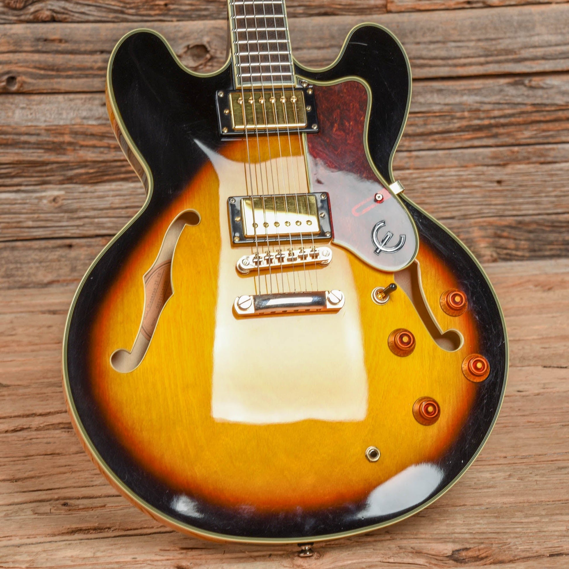 Epiphone Sheraton II Sunburst 2008 Electric Guitars / Semi-Hollow