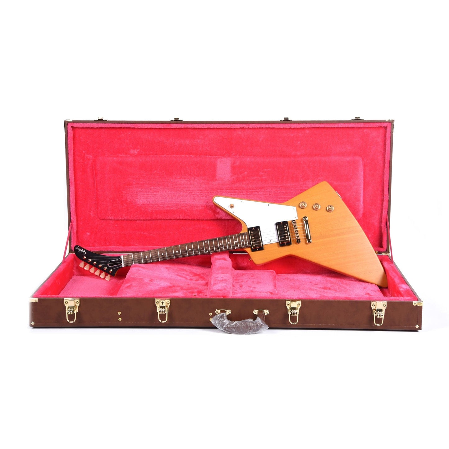 Epiphone 1958 Korina Explorer Aged Natural Electric Guitars / Solid Body