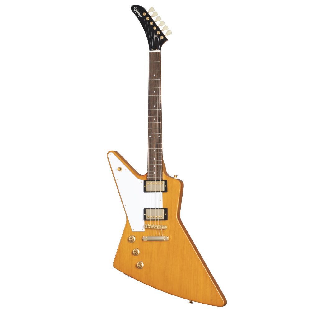 Epiphone 1958 Korina Explorer LEFTY Aged Natural Electric Guitars / Solid Body