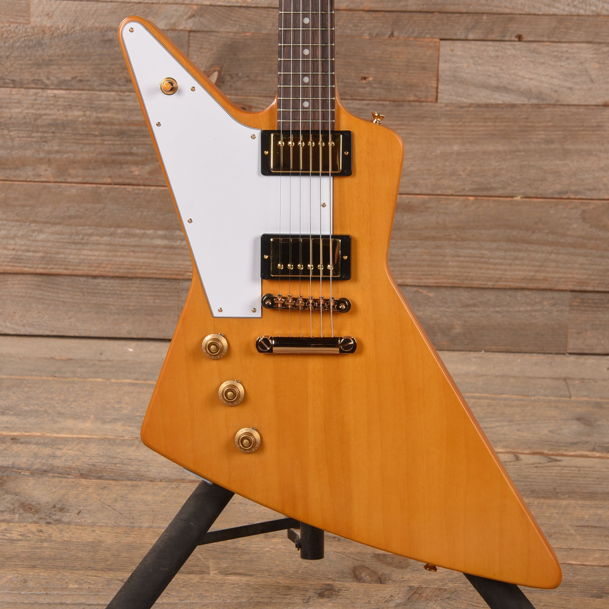 Epiphone 1958 Korina Explorer LEFTY Aged Natural Electric Guitars / Solid Body