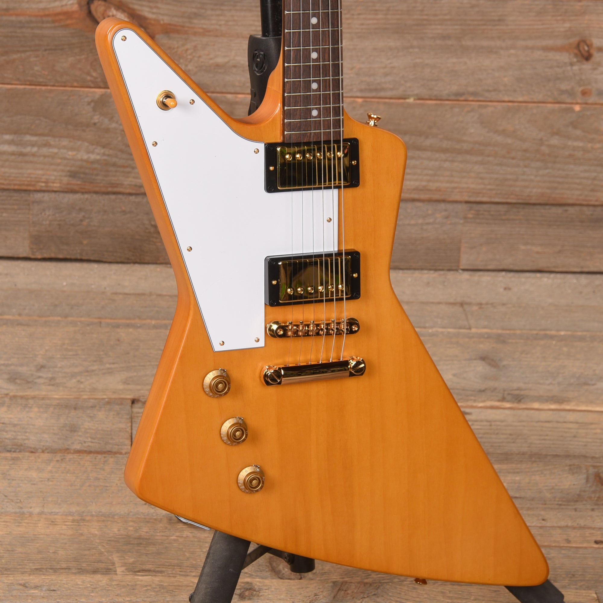 Epiphone 1958 Korina Explorer LEFTY Aged Natural Electric Guitars / Solid Body