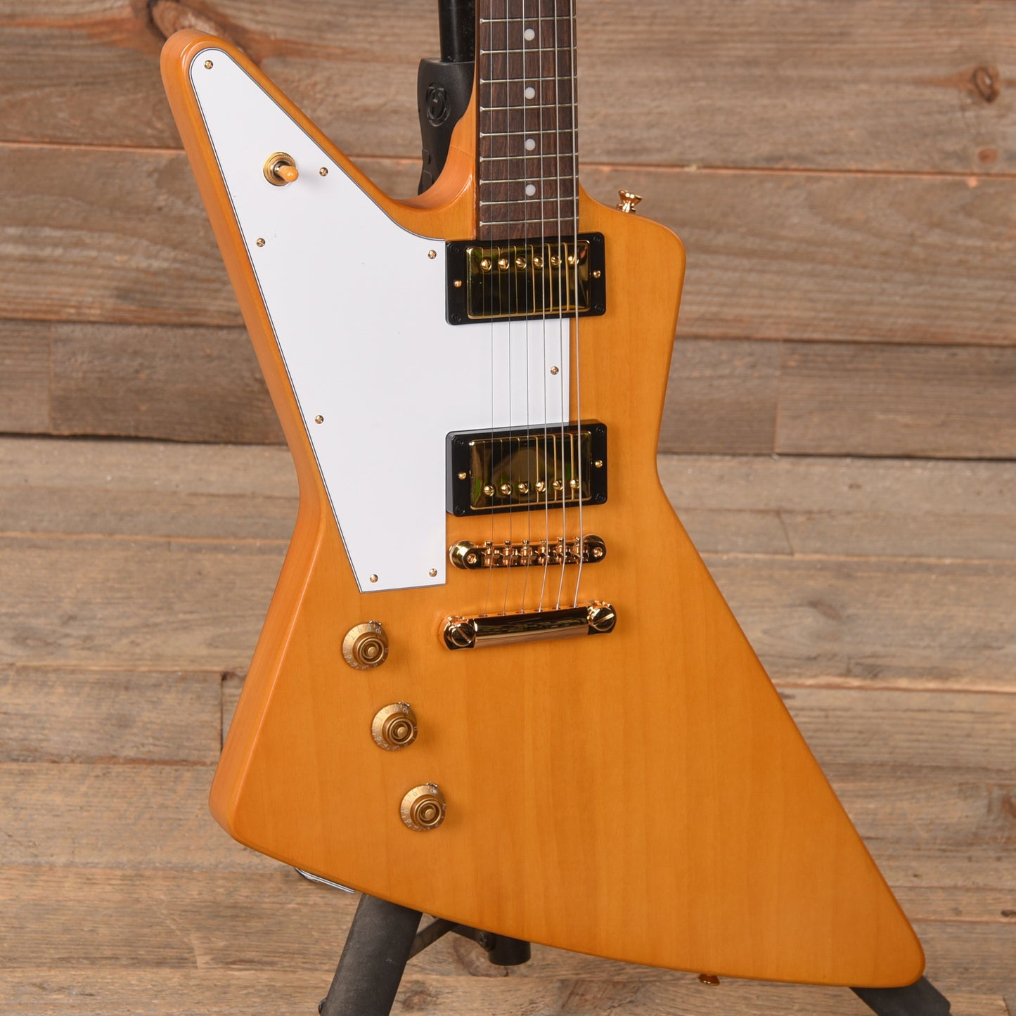 Epiphone 1958 Korina Explorer LEFTY Aged Natural Electric Guitars / Solid Body