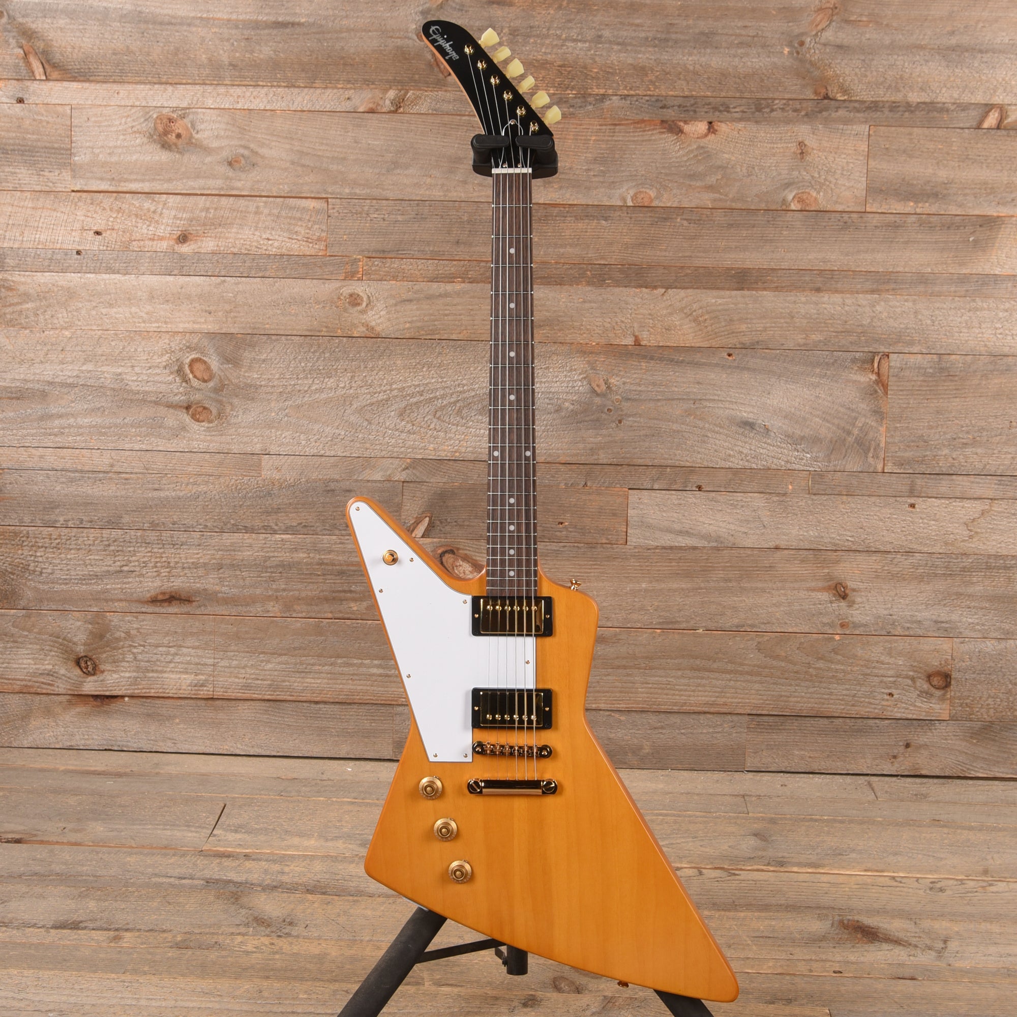 Epiphone 1958 Korina Explorer LEFTY Aged Natural Electric Guitars / Solid Body