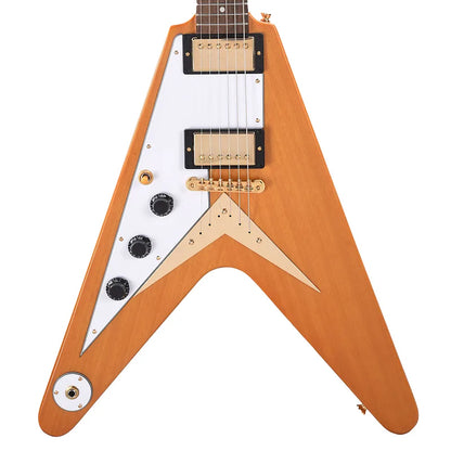 Epiphone 1958 Korina Flying V LEFTY Aged Natural Electric Guitars / Solid Body