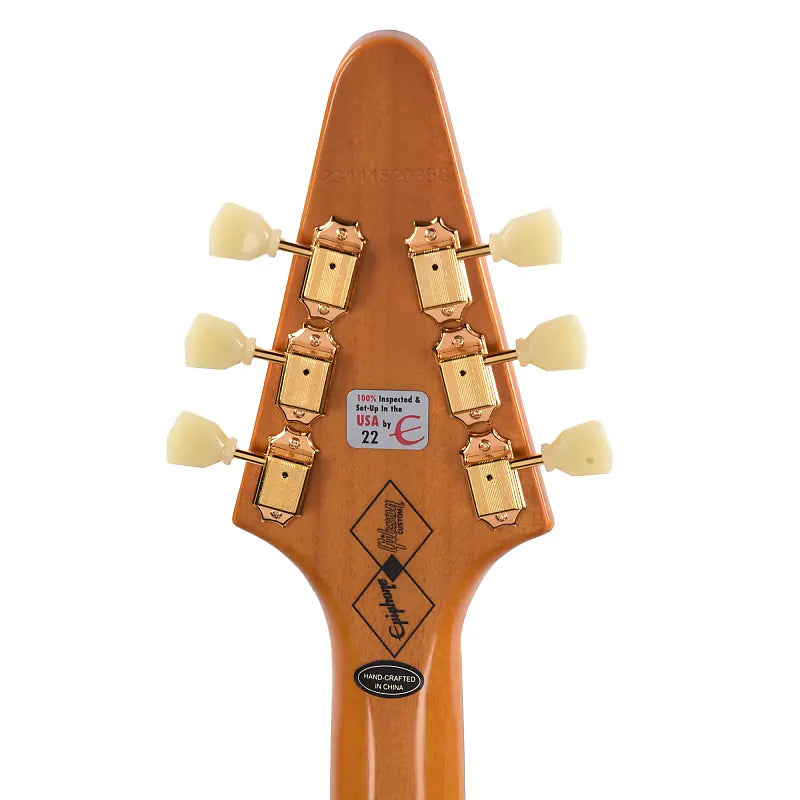 Epiphone 1958 Korina Flying V LEFTY Aged Natural Electric Guitars / Solid Body