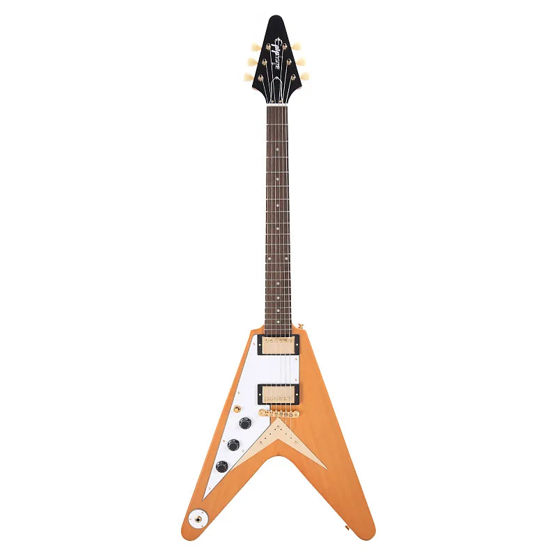 Epiphone 1958 Korina Flying V LEFTY Aged Natural Electric Guitars / Solid Body