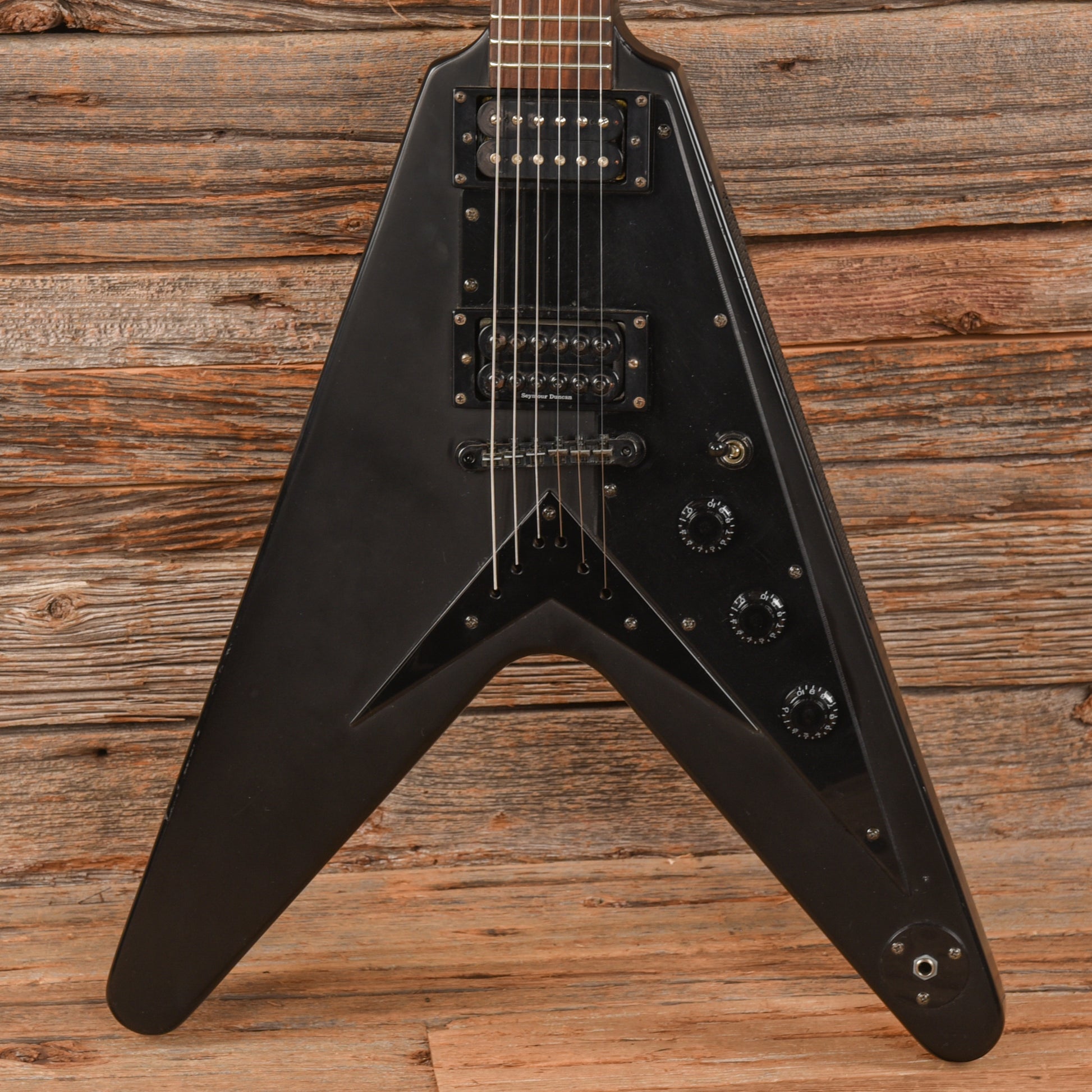Epiphone 58 Goth Flying V Black Electric Guitars / Solid Body