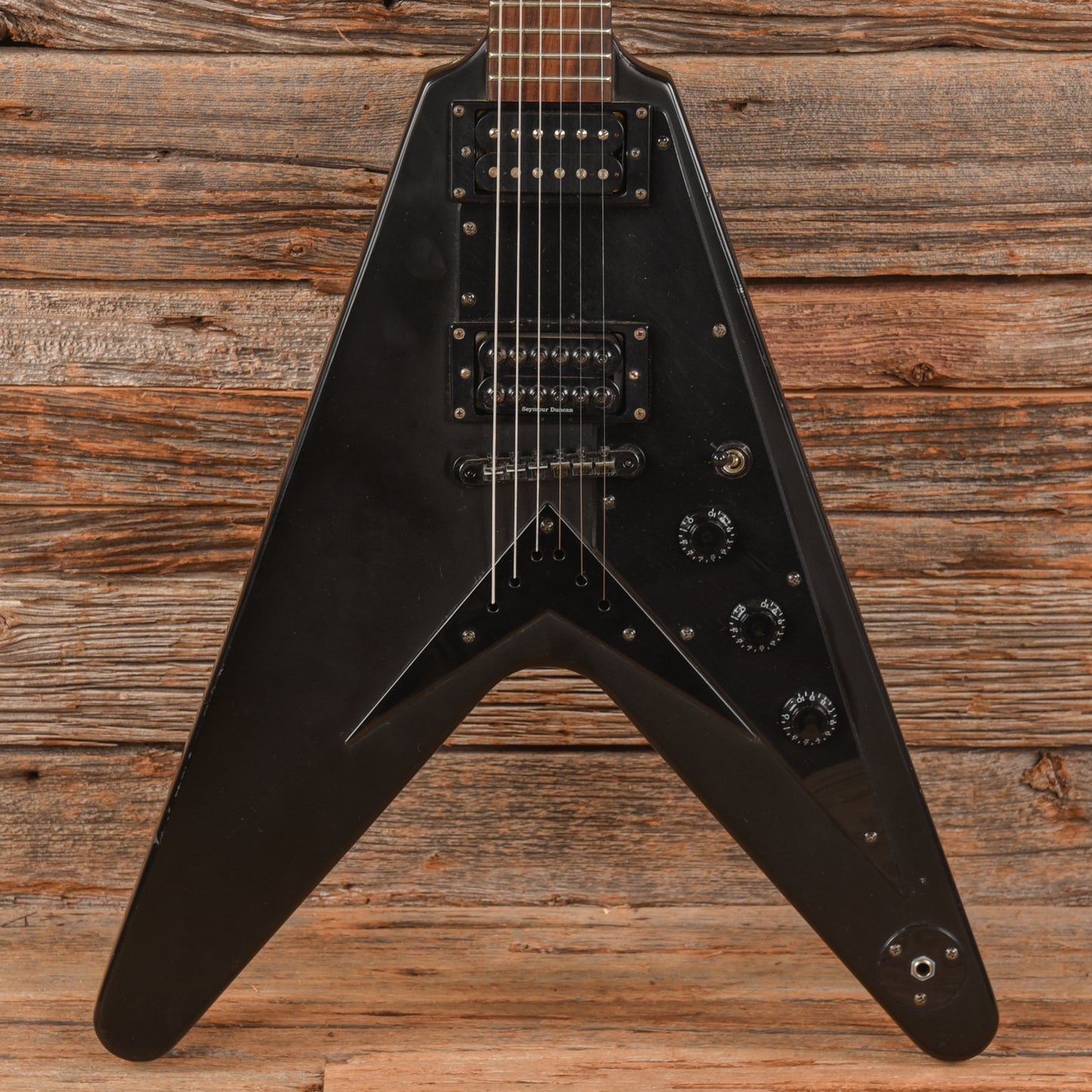 Epiphone 58 Goth Flying V Black Electric Guitars / Solid Body
