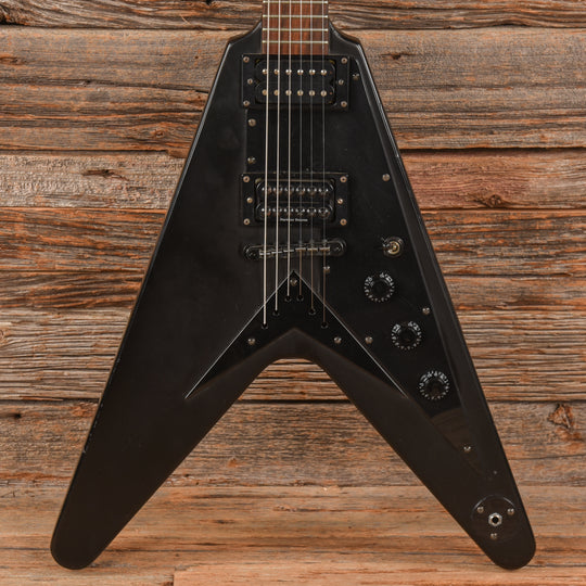 Epiphone 58 Goth Flying V Black Electric Guitars / Solid Body