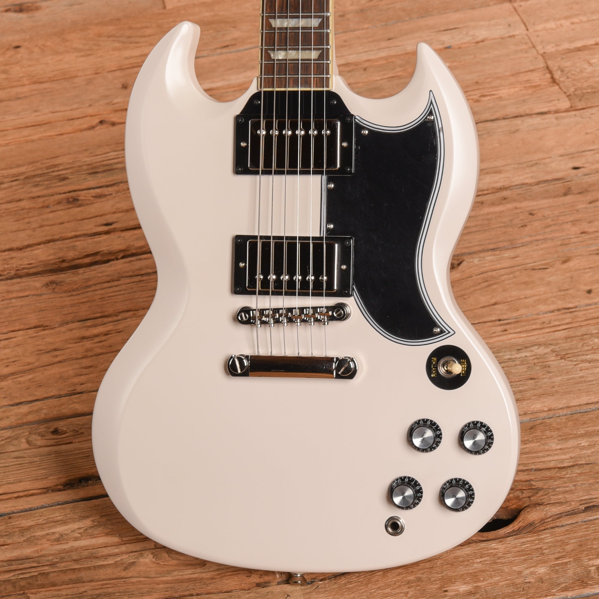 Epiphone '61 Les Paul SG Aged Classic White 2022 Electric Guitars / Solid Body