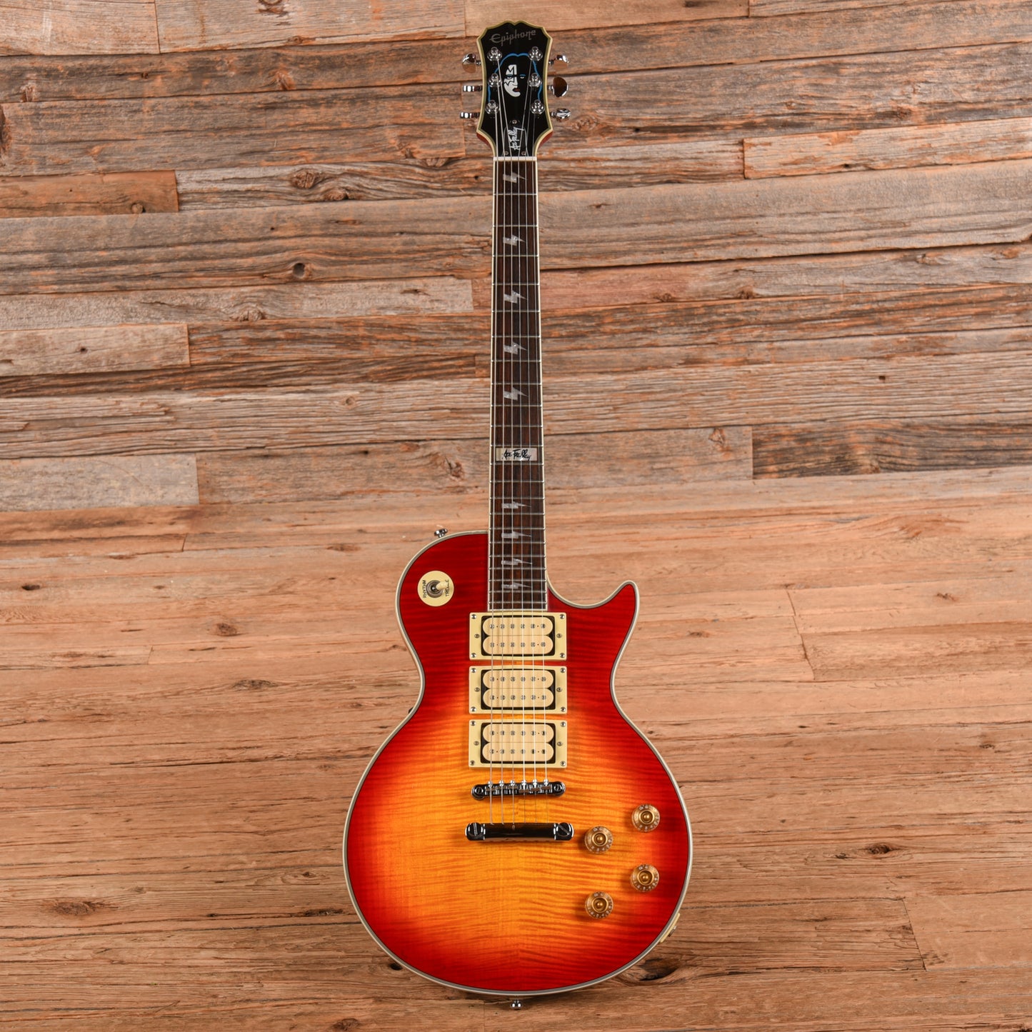 Epiphone Ace Frehley Signature Les Paul Cherry Sunburst 2003 Electric Guitars / Solid Body