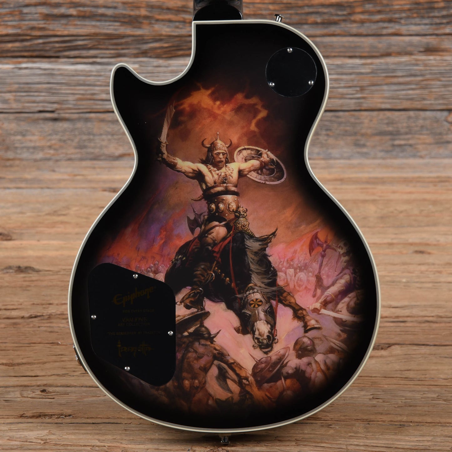 Epiphone Adam Jones Les Paul Custom Art Collection "The Berserk" SIlverburst 2022 Electric Guitars / Solid Body