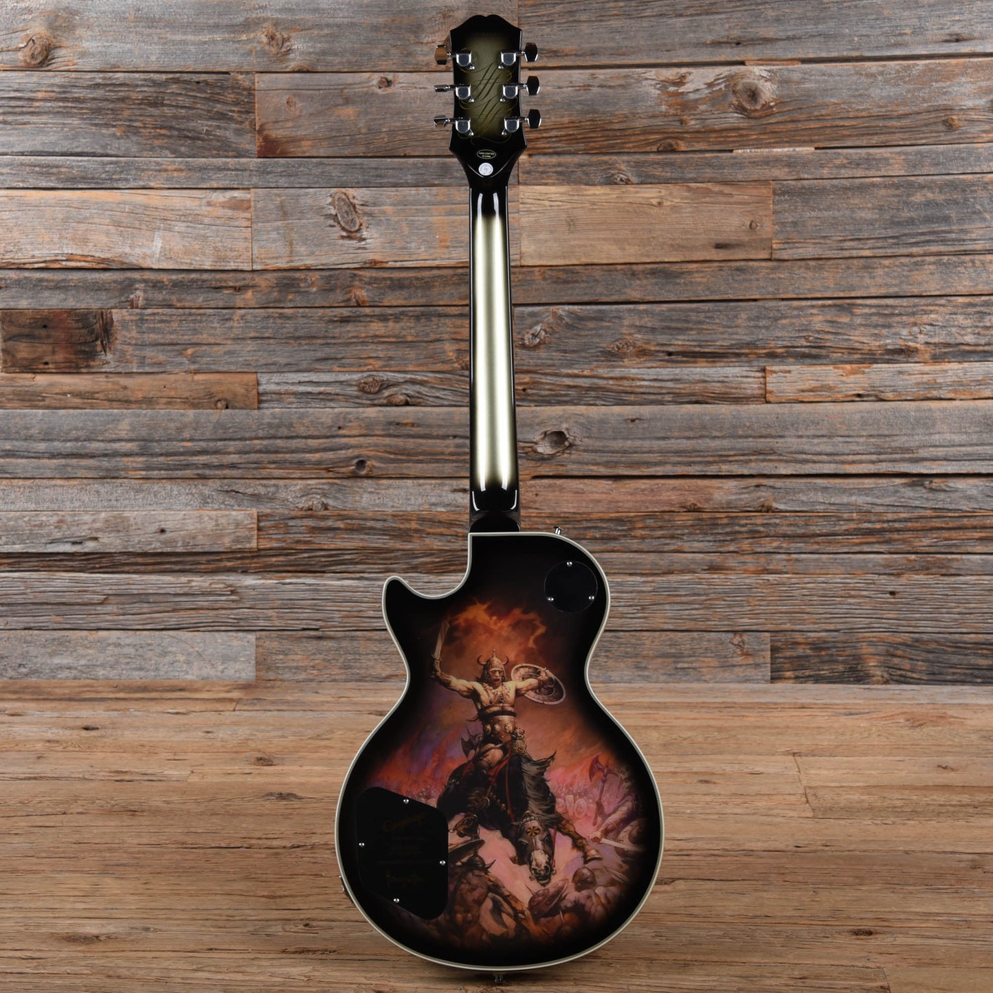 Epiphone Adam Jones Les Paul Custom Art Collection "The Berserk" SIlverburst 2022 Electric Guitars / Solid Body