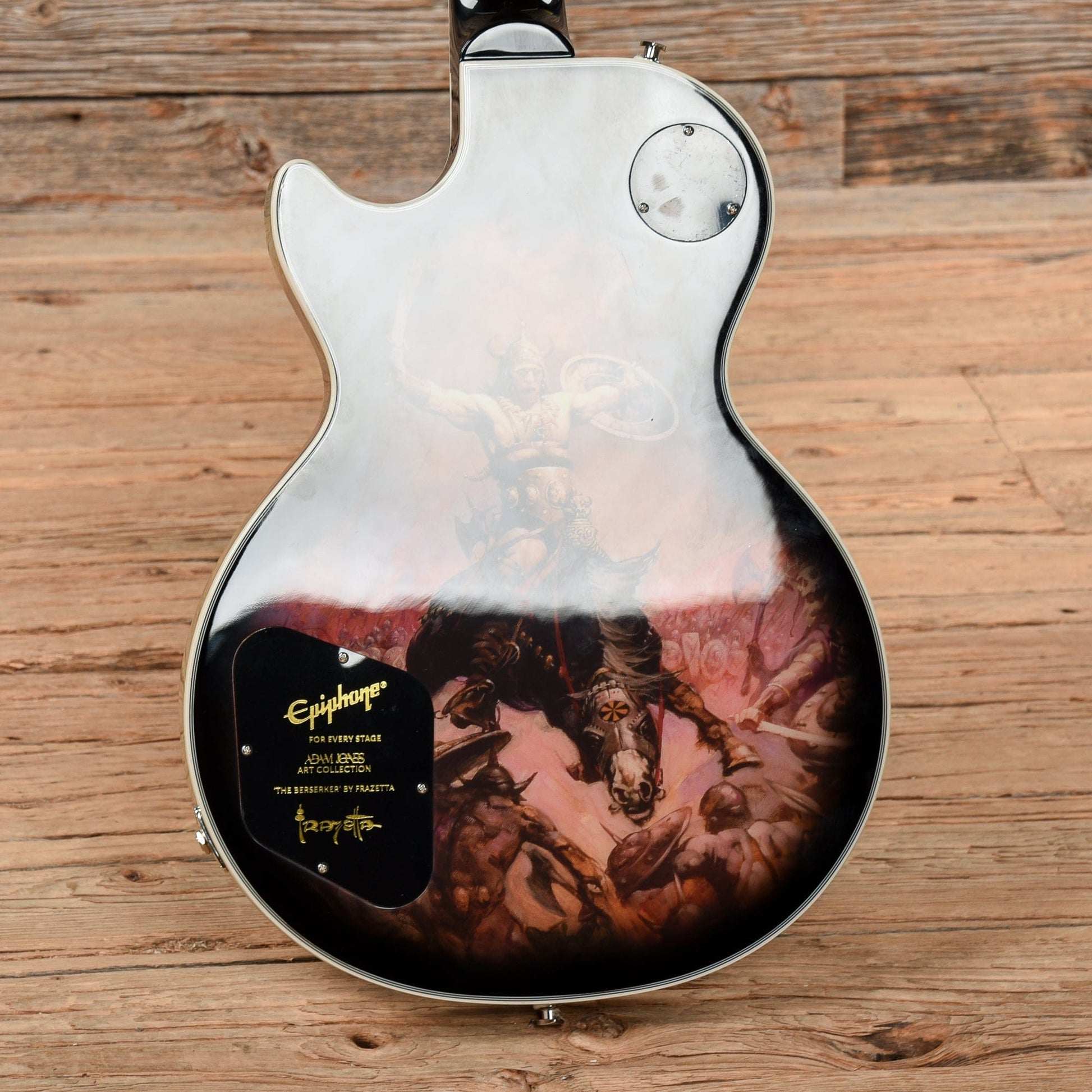 Epiphone Adam Jones Signature Art Series Les Paul Custom Frazetta "The Berserker" / Silverburst 2022 Electric Guitars / Solid Body
