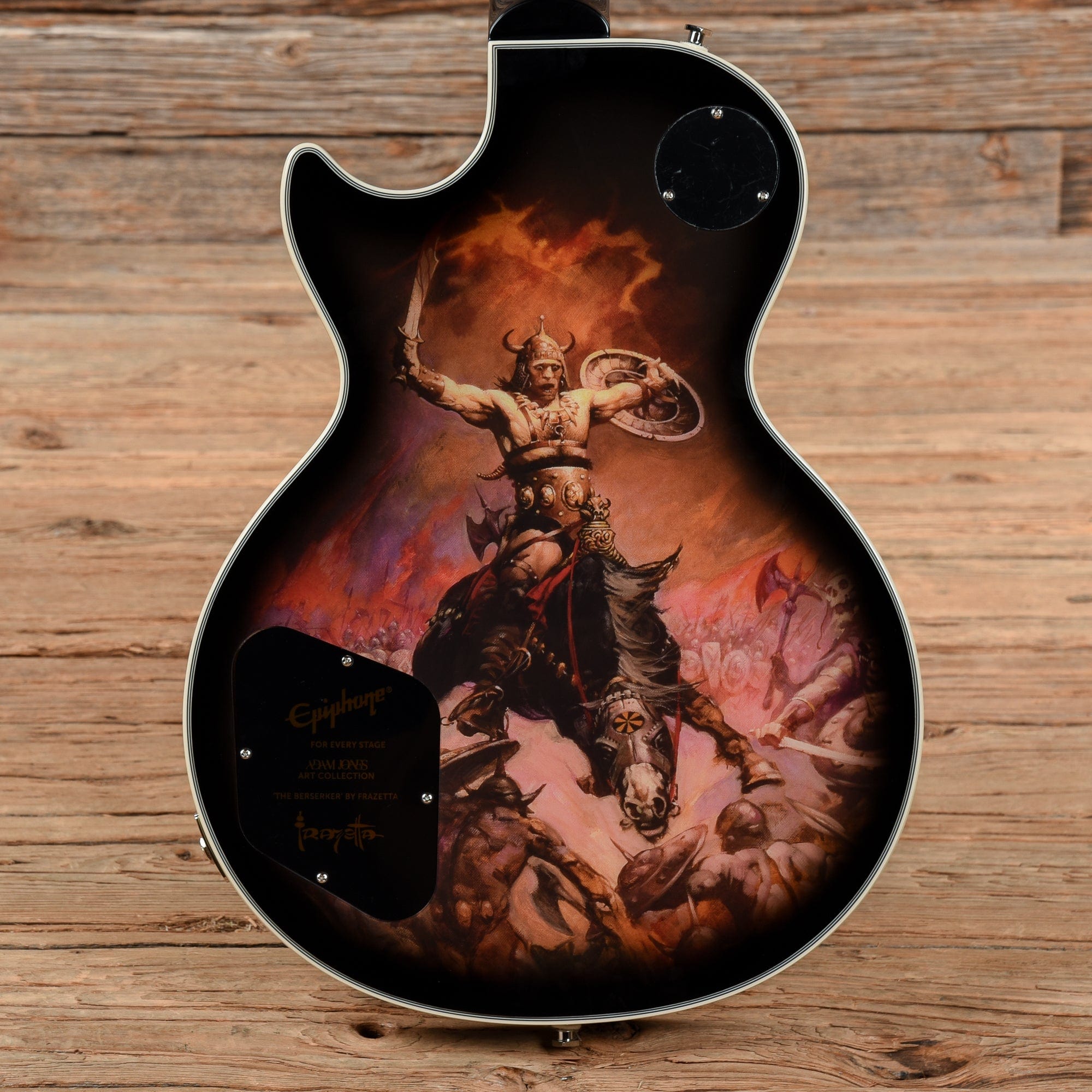 Custom For Adam Epiphone Adam Jones Signature Art Series Les Paul Custom Frazetta