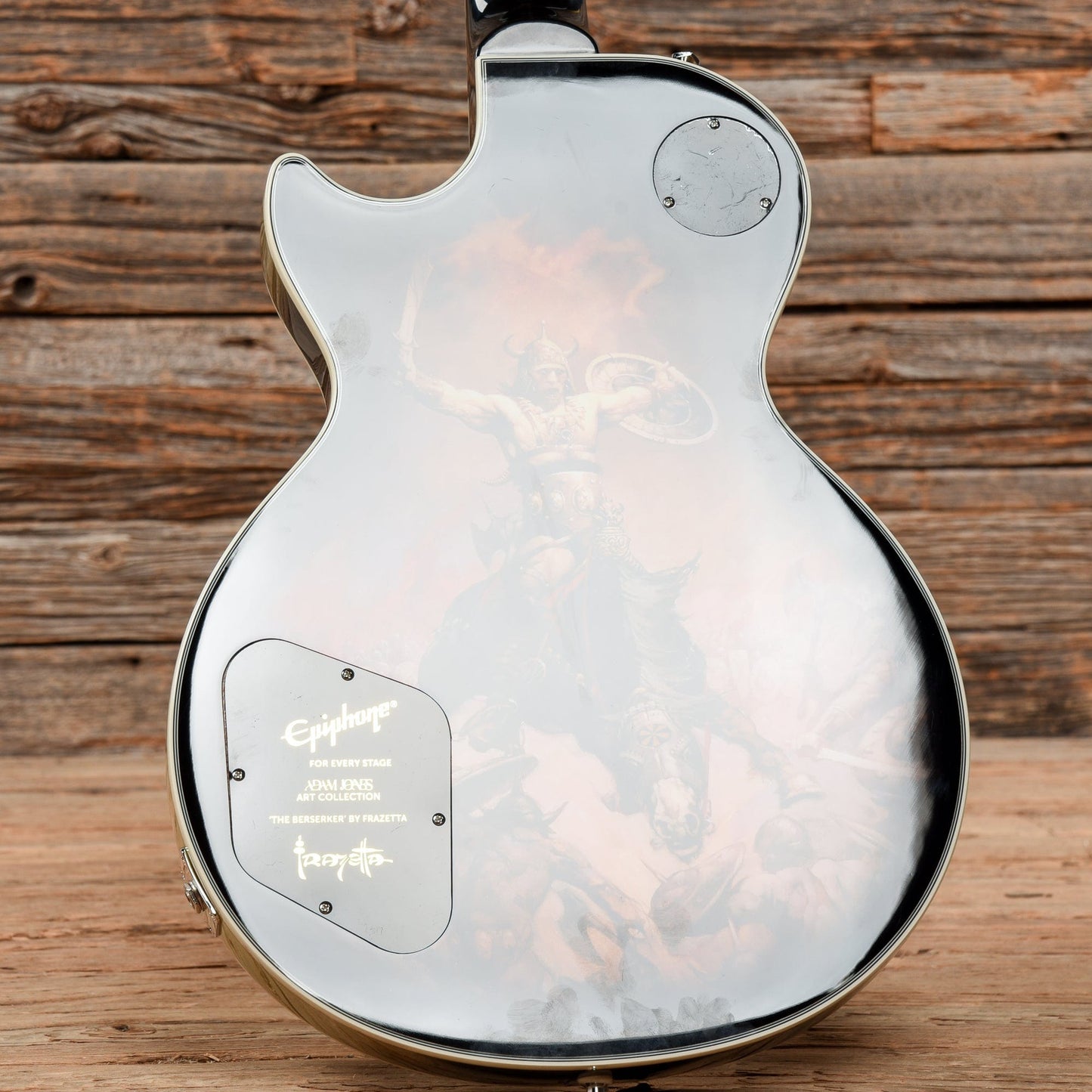 Epiphone Adam Jones Signature Art Series Les Paul Custom Frazetta "The Berserker" / Silverburst Electric Guitars / Solid Body