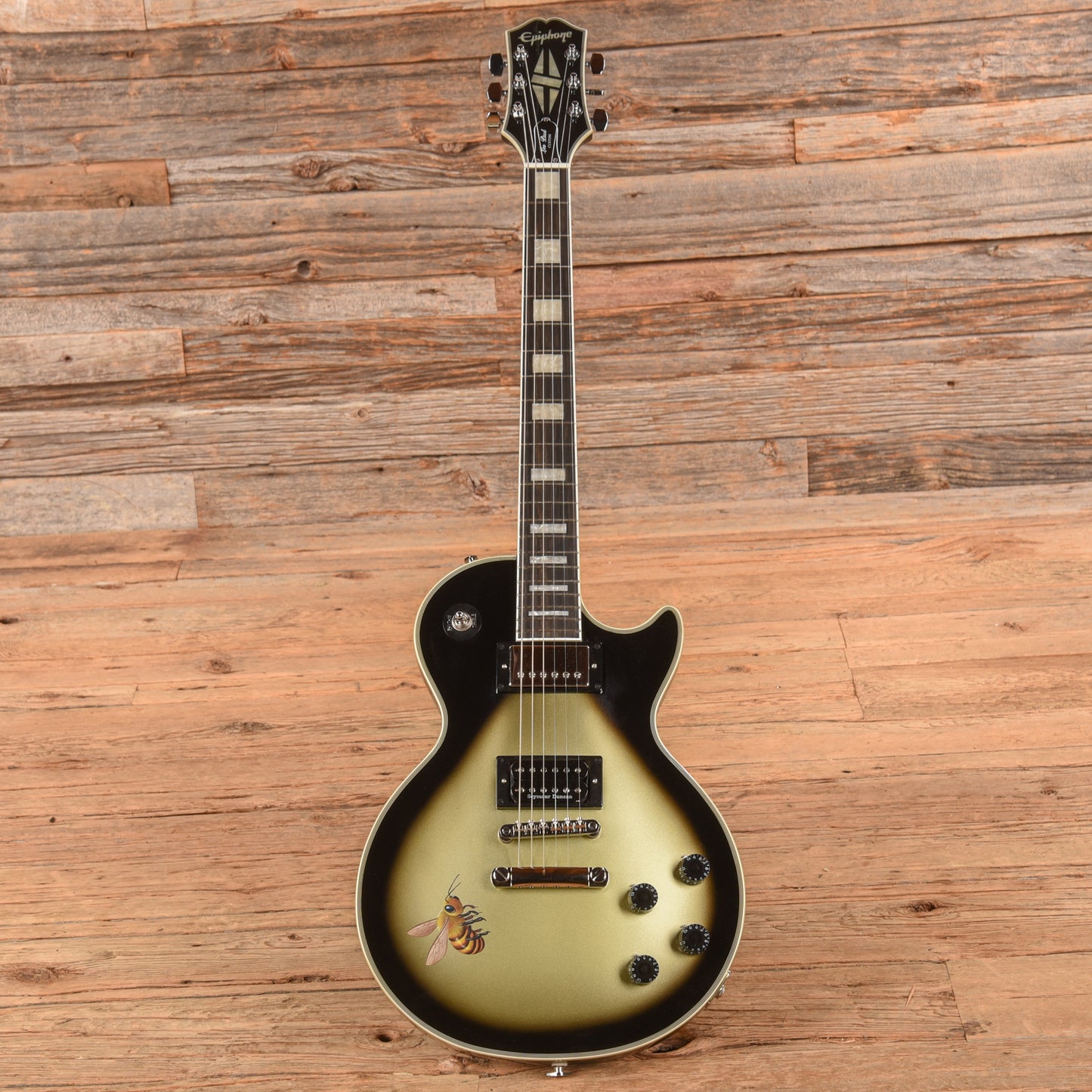 Epiphone Adam Jones Signature Art Series Les Paul Custom "Veil of Bees" Silverburst 2023 Electric Guitars / Solid Body