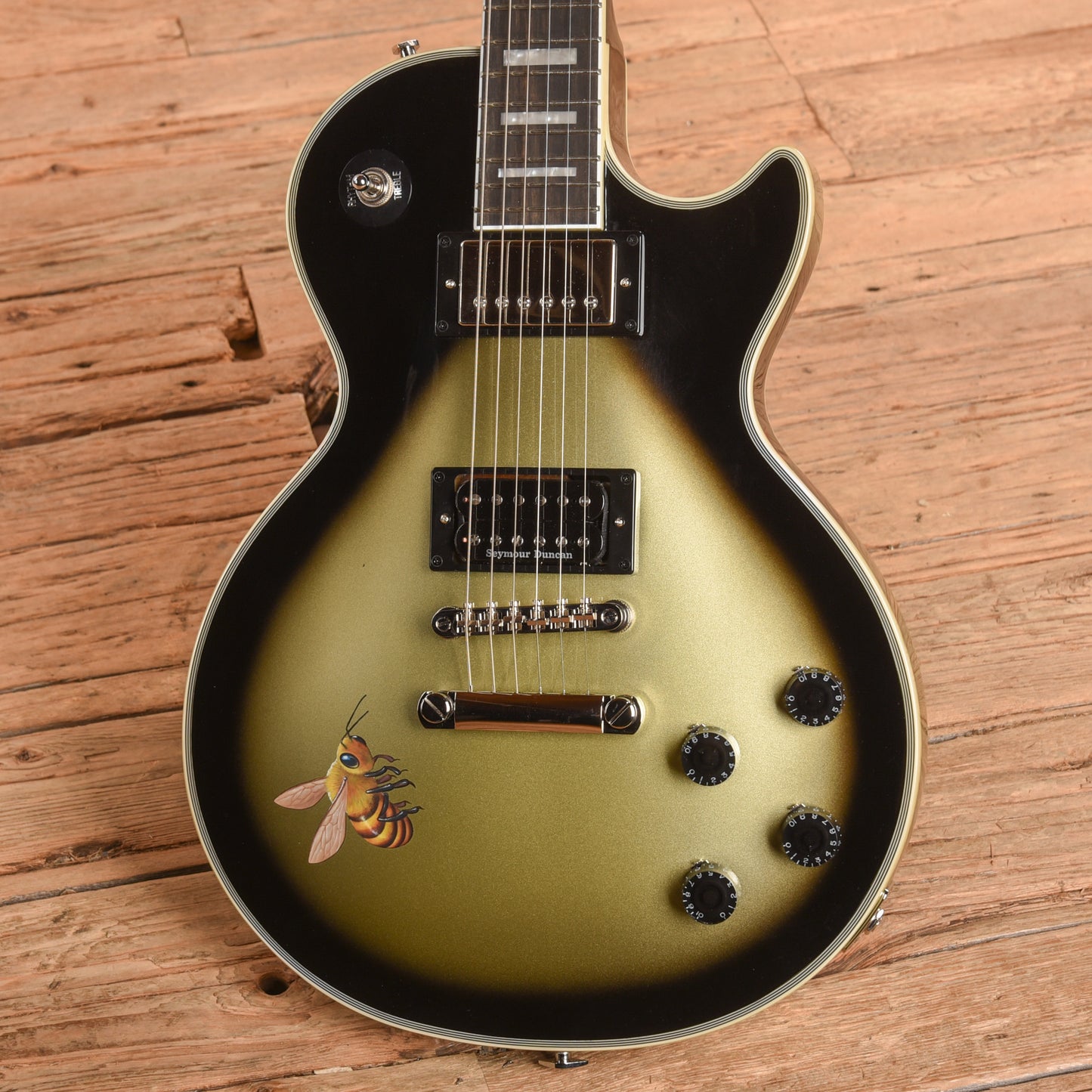Epiphone Adam Jones Signature Art Series Les Paul Custom "Veil of Bees" Silverburst 2023 Electric Guitars / Solid Body