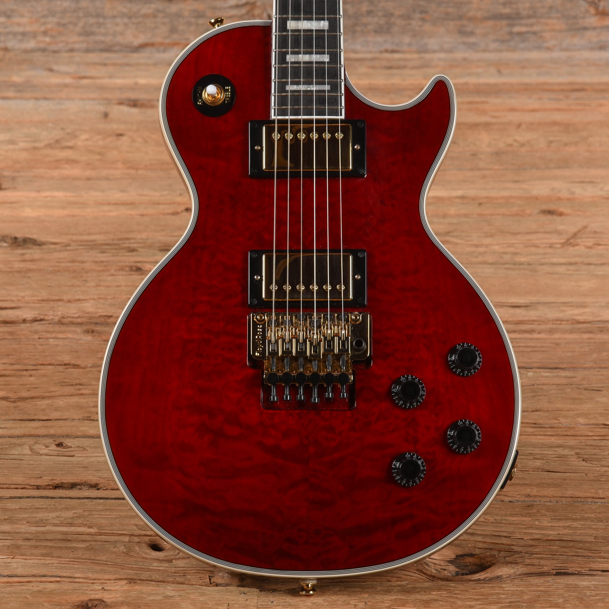 Epiphone Alex Lifeson Les Paul Custom Axcess Ruby 2022 Electric Guitars / Solid Body