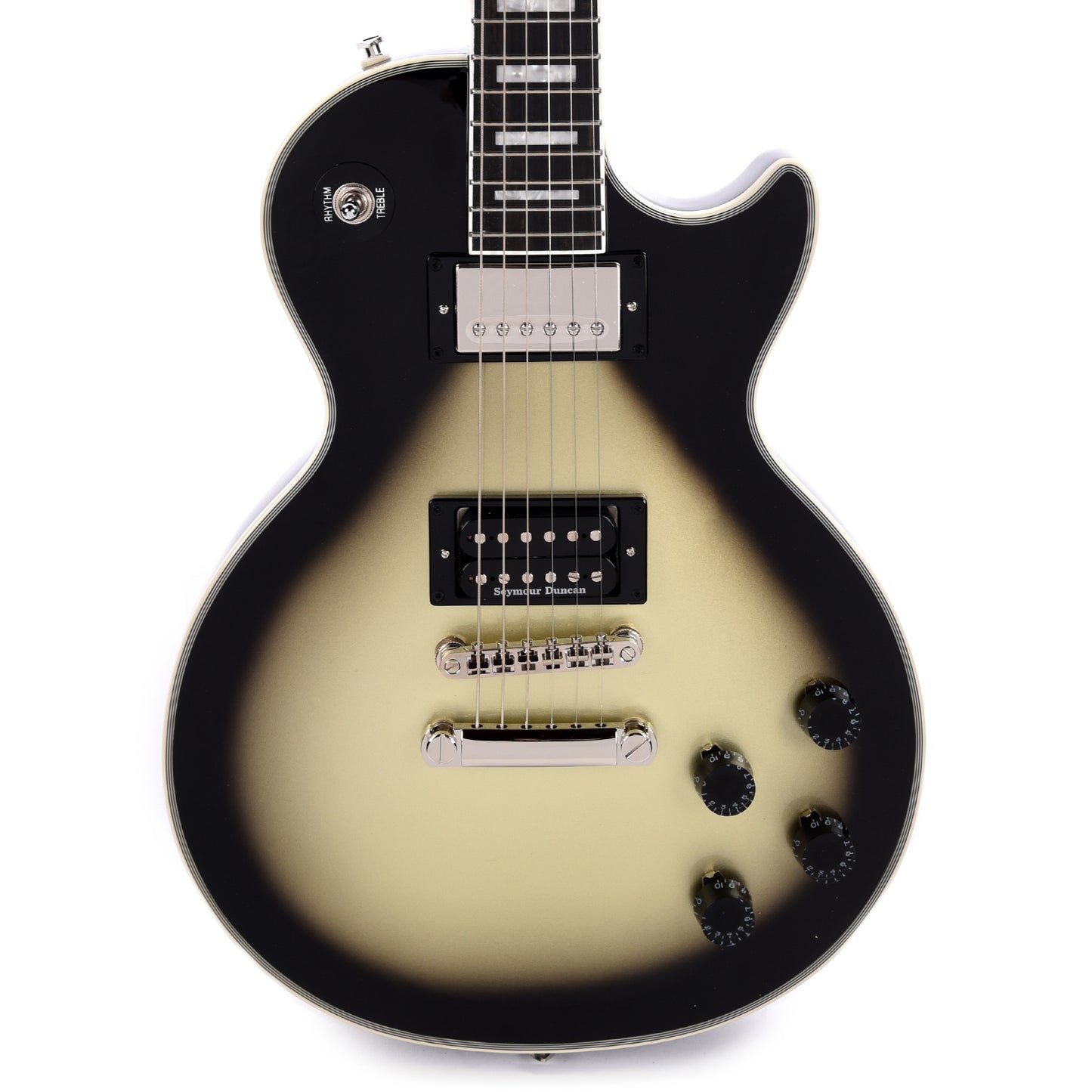 Epiphone Artist Adam Jones Les Paul Custom Art Collection Ernst Fuch's "ANTI-LAOKOON 1965" Antique Silverburst Electric Guitars / Solid Body