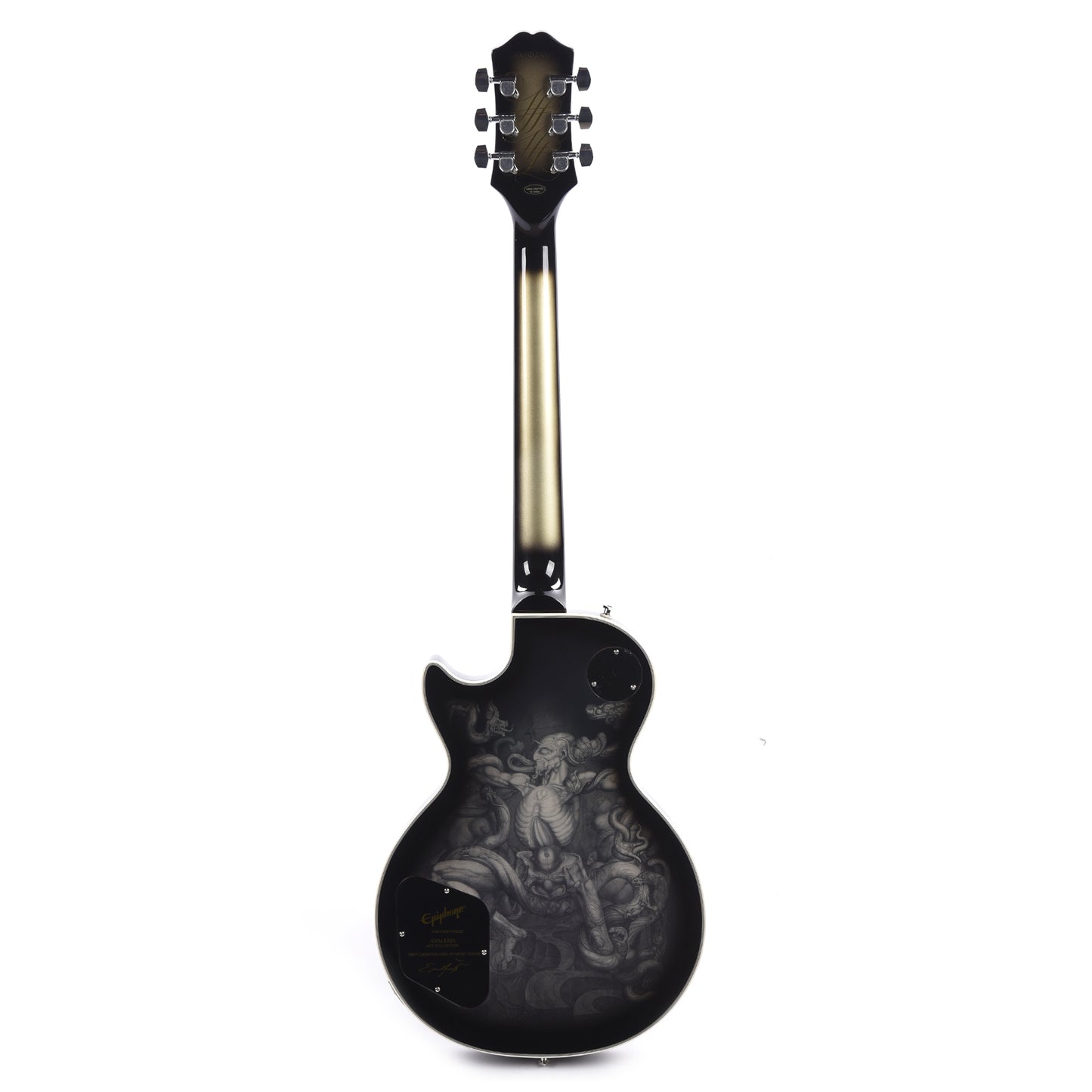 Epiphone Artist Adam Jones Les Paul Custom Art Collection Ernst Fuch's "ANTI-LAOKOON 1965" Antique Silverburst Electric Guitars / Solid Body