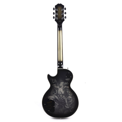 Epiphone Artist Adam Jones Les Paul Custom Art Collection Ernst Fuch's "ANTI-LAOKOON 1965" Antique Silverburst Electric Guitars / Solid Body