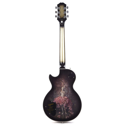 Epiphone Artist Adam Jones Les Paul Custom Art Collection Julie Heffernan's "Study For Self Portrait with Rose Skirt and a Mouse" Antique Silverburst Electric Guitars / Solid Body