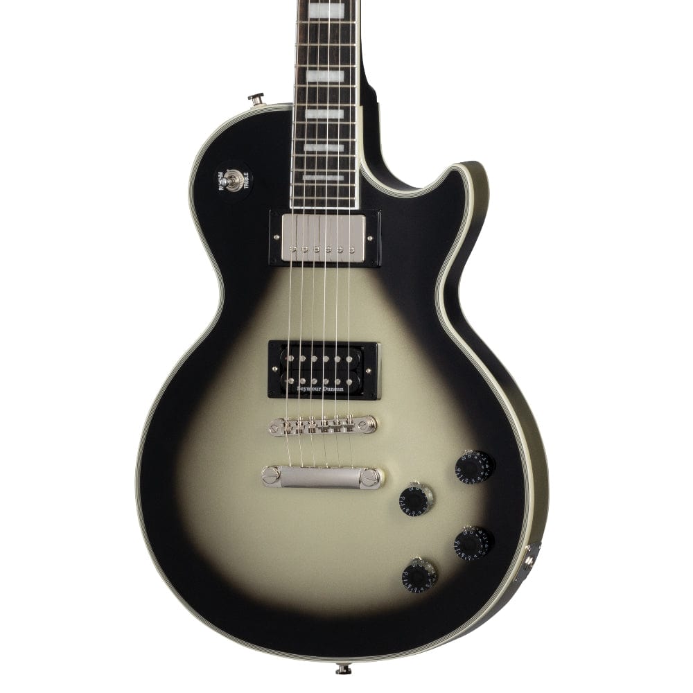 Epiphone Artist Adam Jones Les Paul Custom Art Collection Korin Faught's "Sensation" Antique Silverburst Electric Guitars / Solid Body