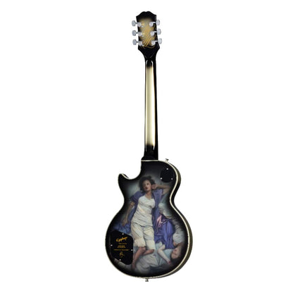 Epiphone Artist Adam Jones Les Paul Custom Art Collection Korin Faught's "Sensation" Antique Silverburst Electric Guitars / Solid Body
