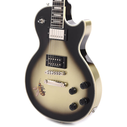 Epiphone Artist Adam Jones Les Paul Custom Art Collection Mark Ryden's "Queen Bee" Antique Silverburst Electric Guitars / Solid Body
