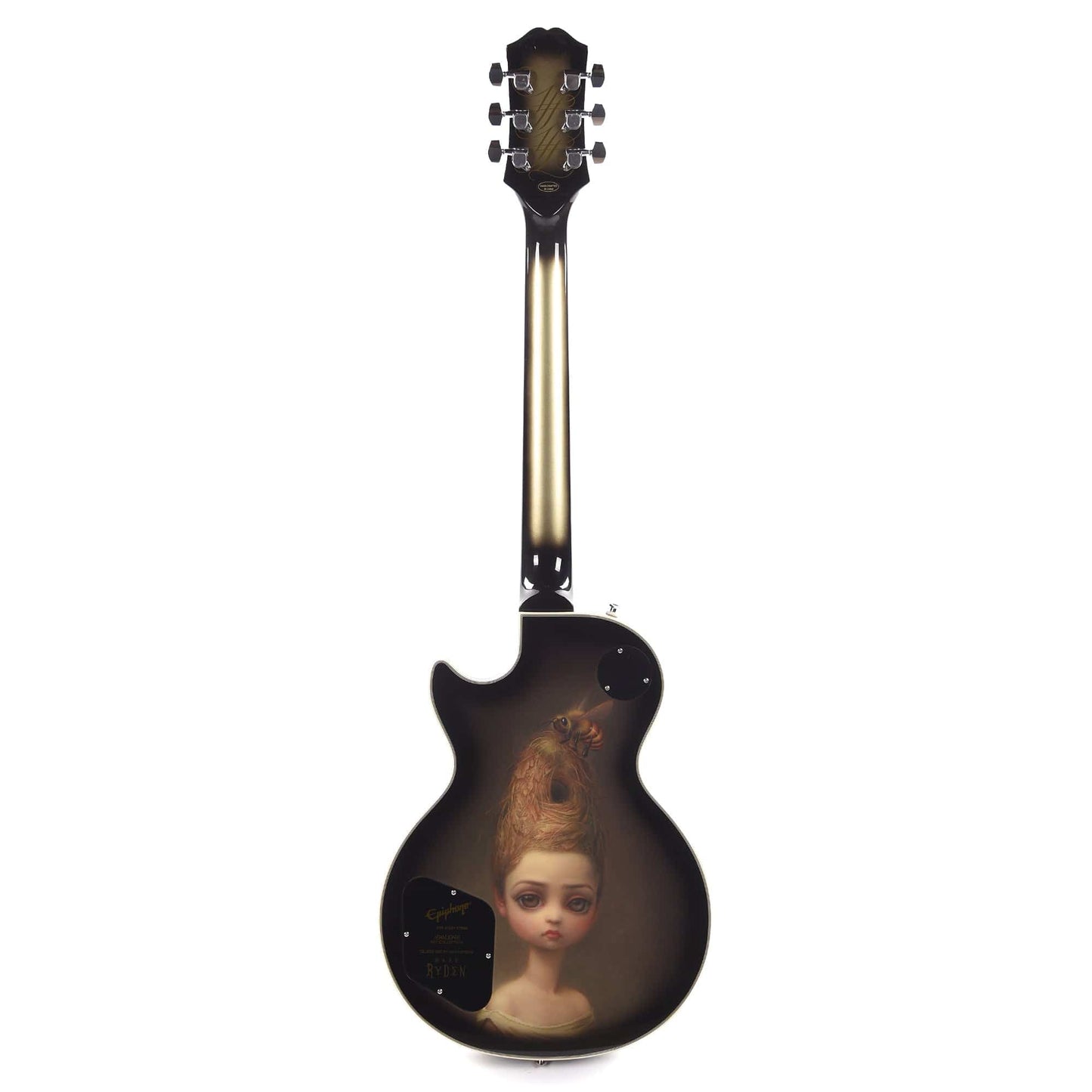 Epiphone Artist Adam Jones Les Paul Custom Art Collection Mark Ryden's "Queen Bee" Antique Silverburst Electric Guitars / Solid Body