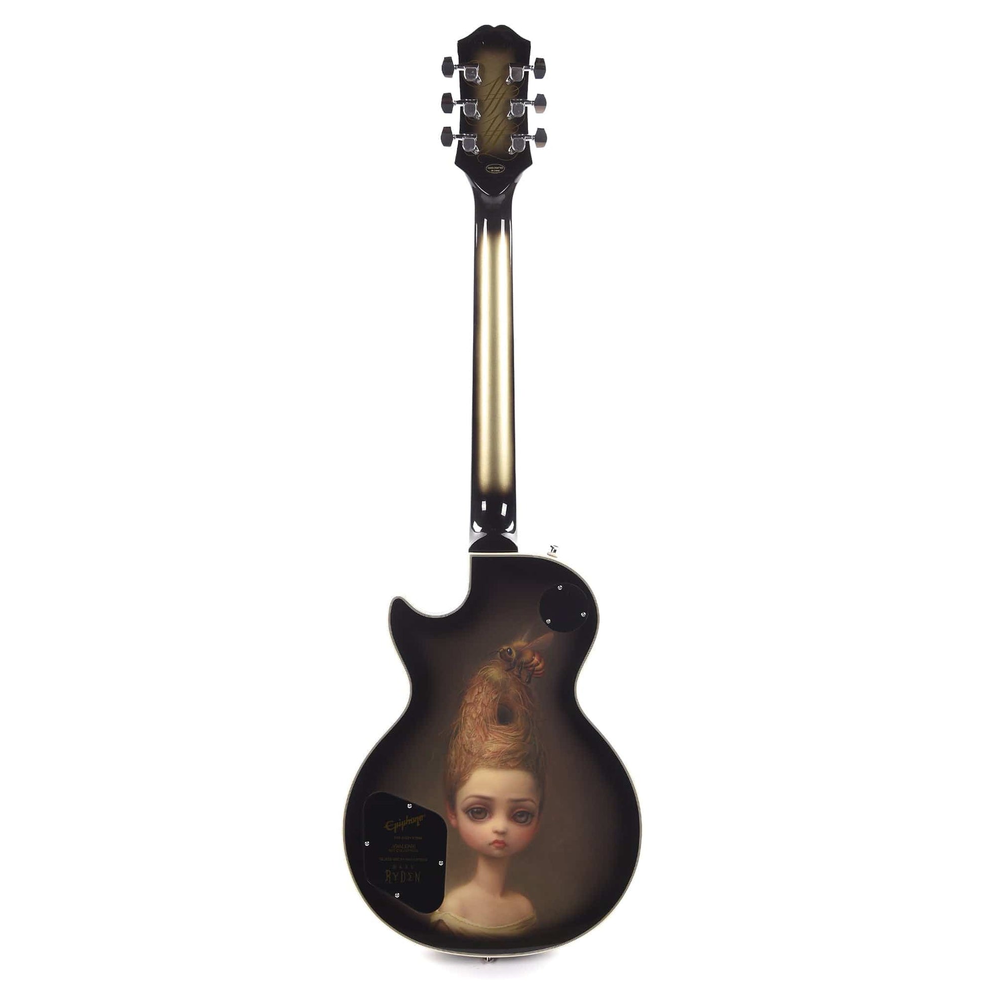 Epiphone Artist Adam Jones Les Paul Custom Art Collection Mark Ryden's "Queen Bee" Antique Silverburst Electric Guitars / Solid Body