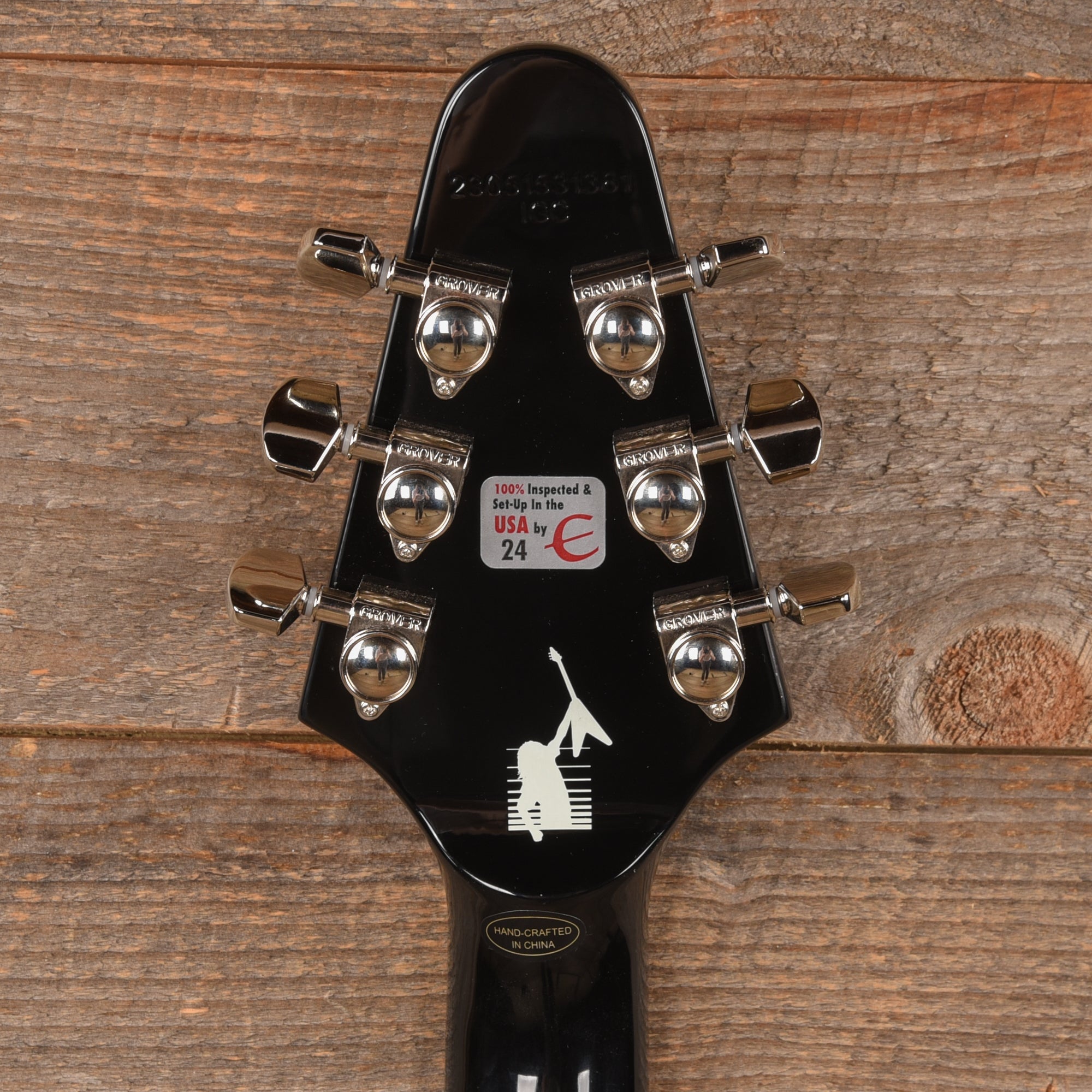Epiphone Artist Kirk Hammett 1979 Flying V Ebony Electric Guitars / Solid Body