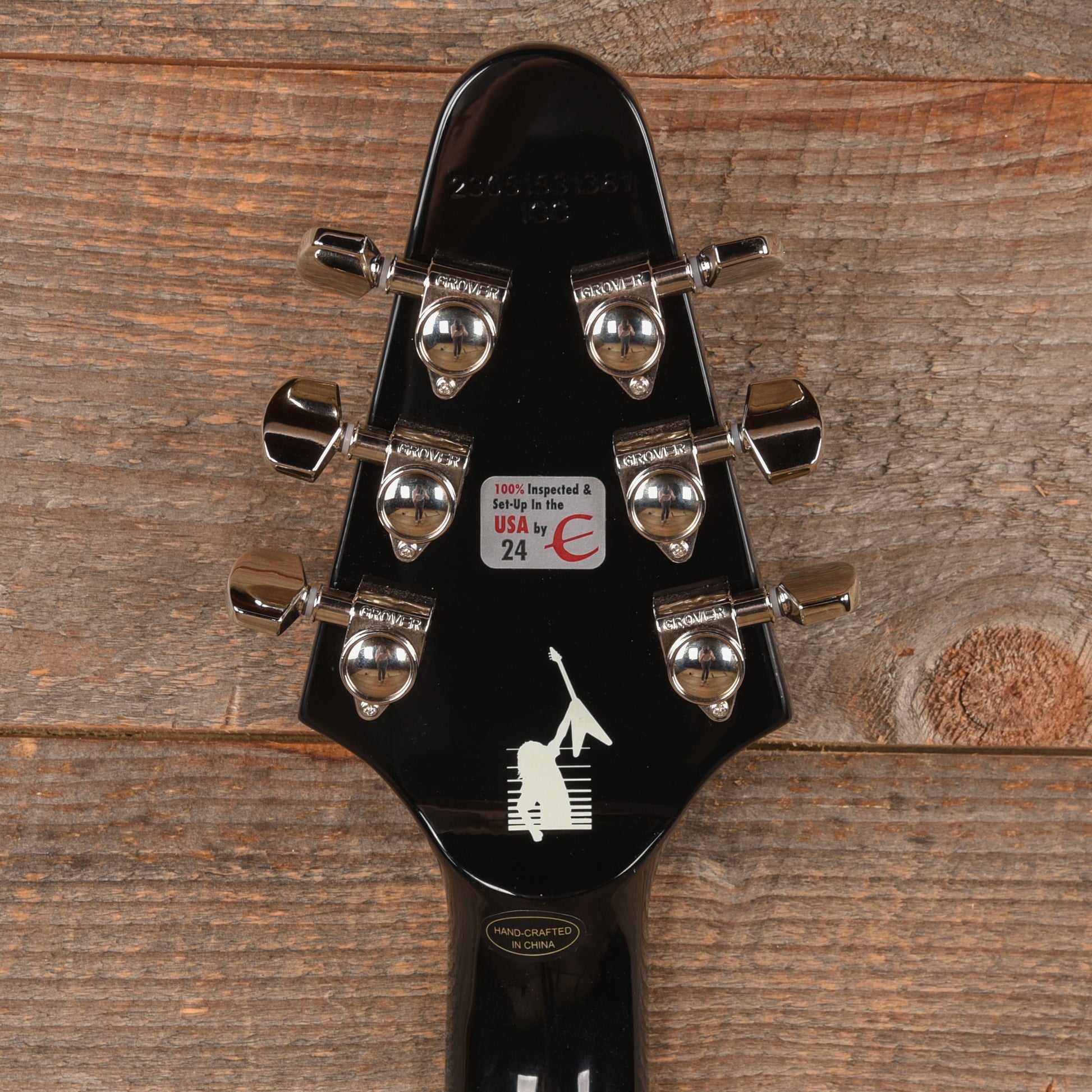 Epiphone Artist Kirk Hammett 1979 Flying V Ebony Electric Guitars / Solid Body