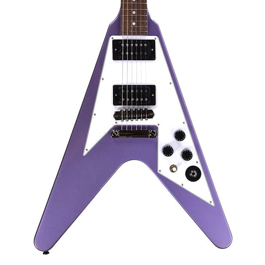 Epiphone Artist Kirk Hammett 1979 Flying V Purple Metallic Electric Guitars / Solid Body