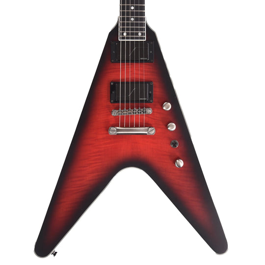 Epiphone Artist Limited Edition Dave Mustaine Prophecy Flying V Aged Dark Red Burst Electric Guitars / Solid Body
