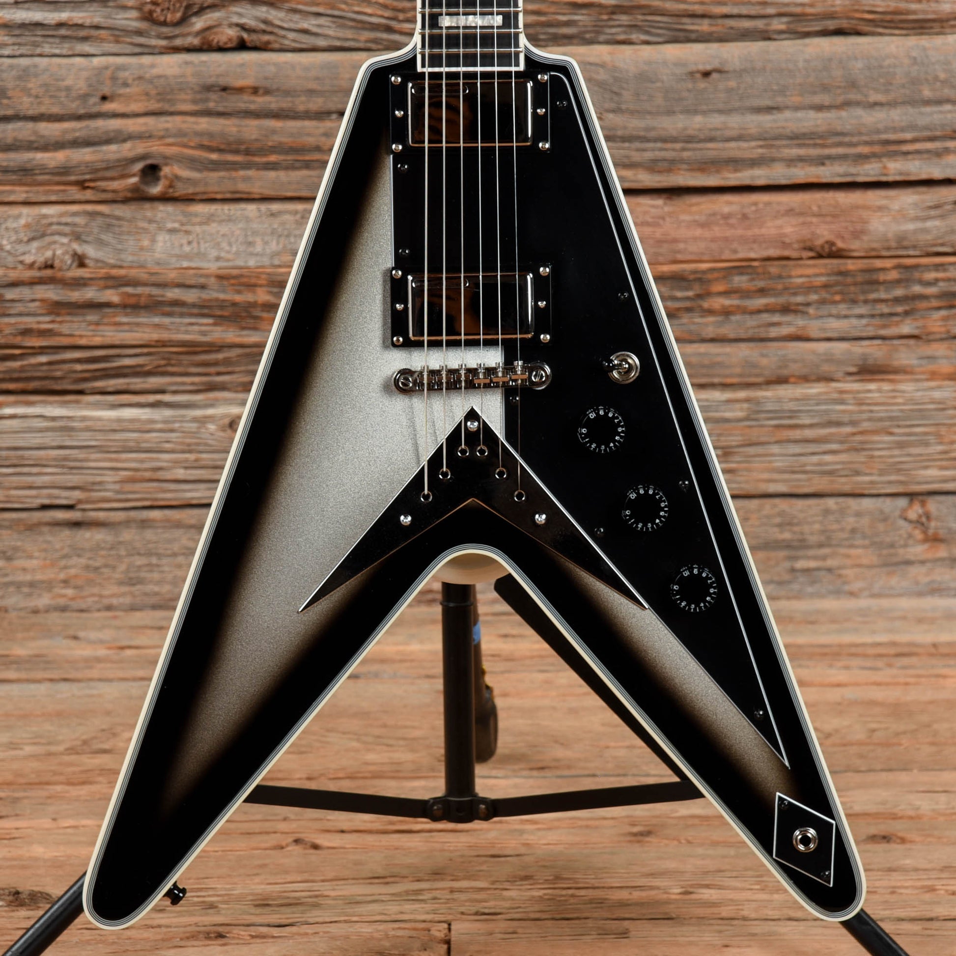 Epiphone Brent Hinds Signature Flying V Custom Silverburst – Chicago Music Exchange
