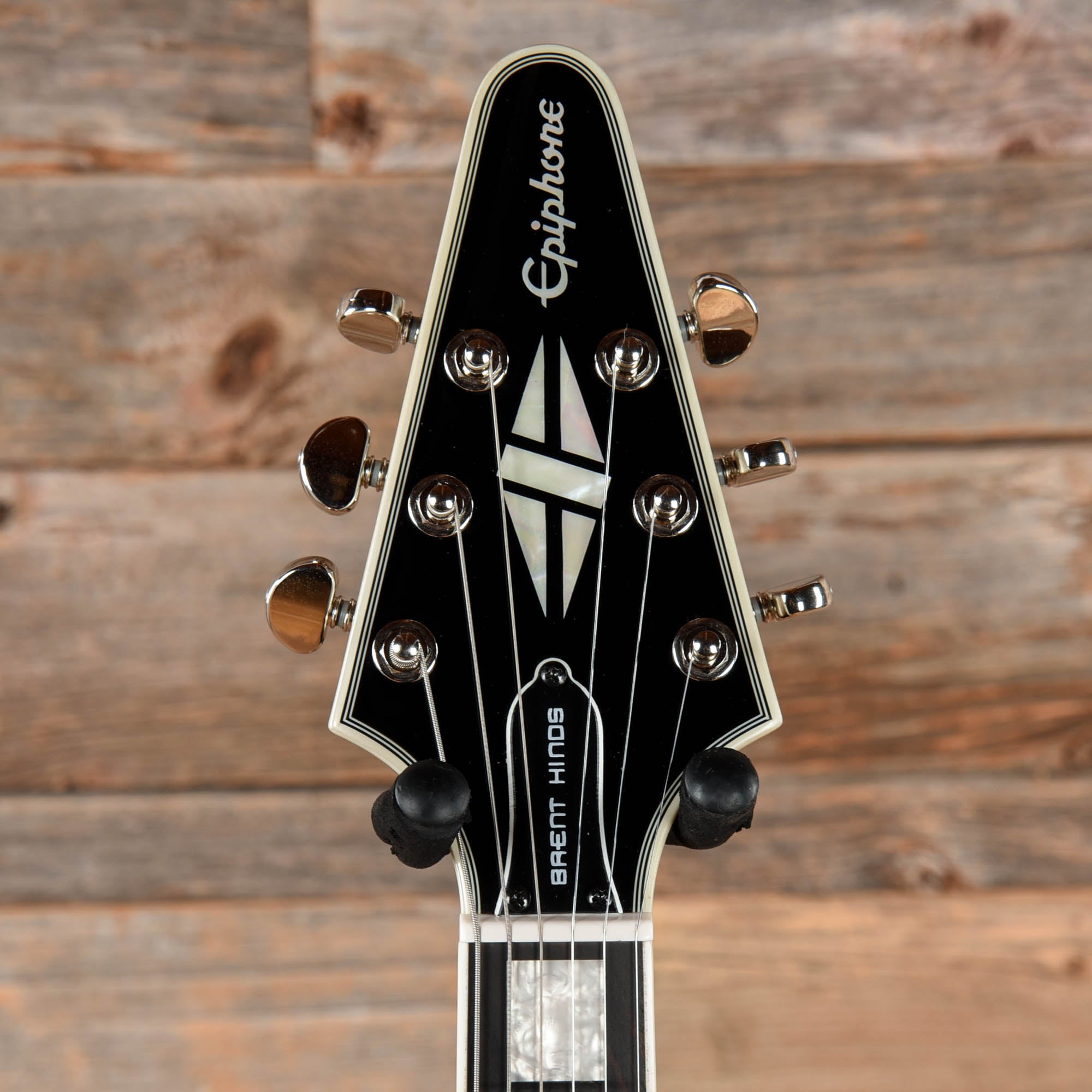 Epiphone Brent Hinds Signature Flying V Custom Silverburst Electric Guitars / Solid Body