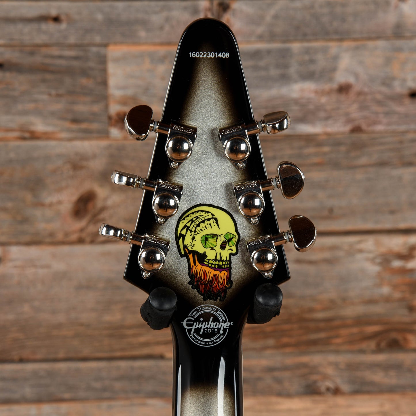 Epiphone Brent Hinds Signature Flying V Custom Silverburst Electric Guitars / Solid Body