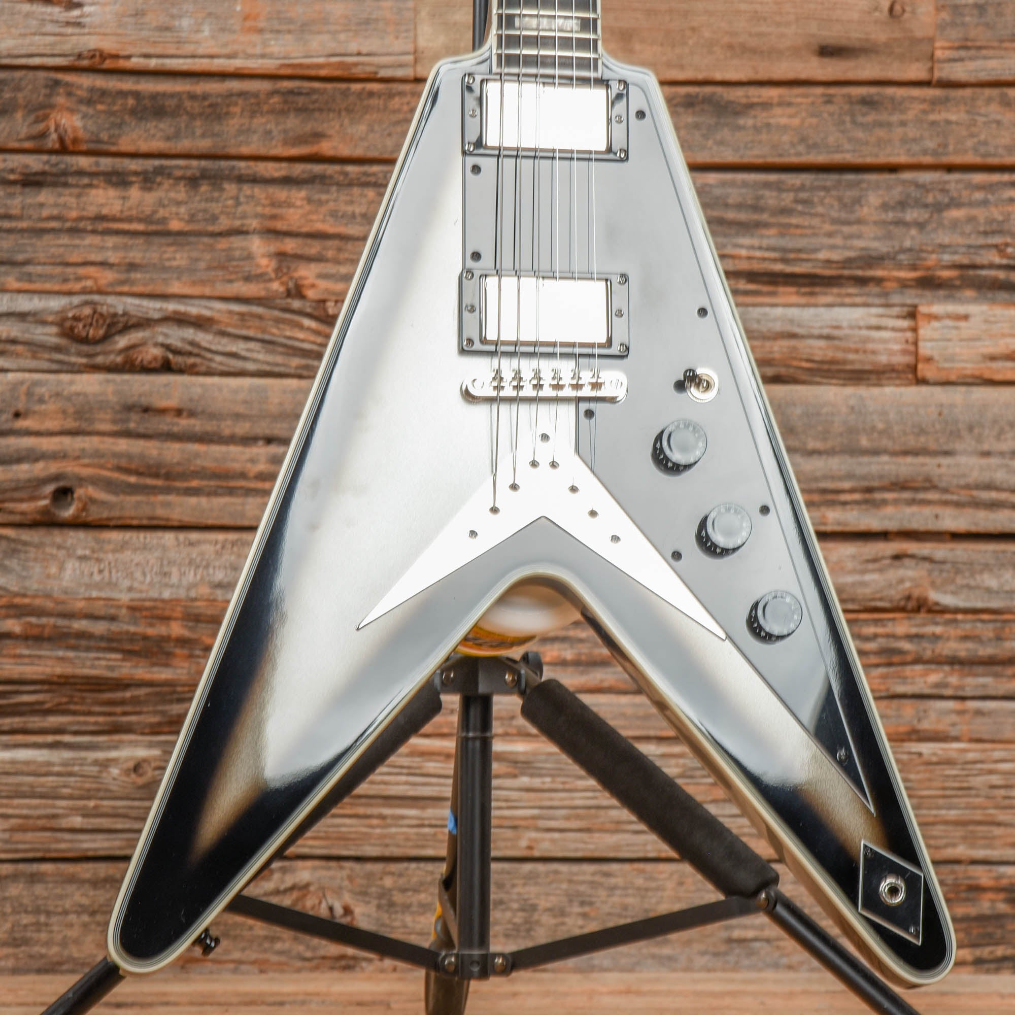 Epiphone Brent Hinds Signature Flying V Custom Silverburst Electric Guitars / Solid Body