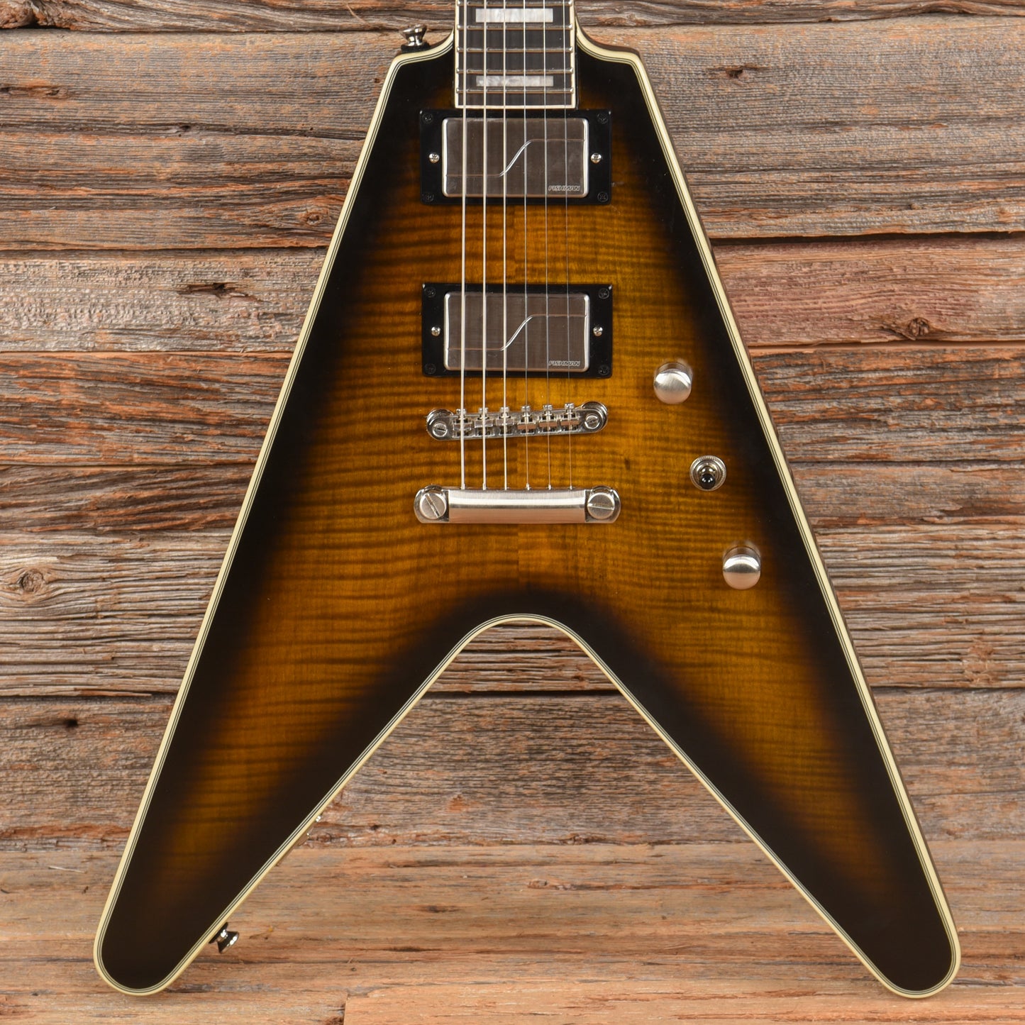 Epiphone Flying V Prophecy Yellow Tiger 2021 Electric Guitars / Solid Body