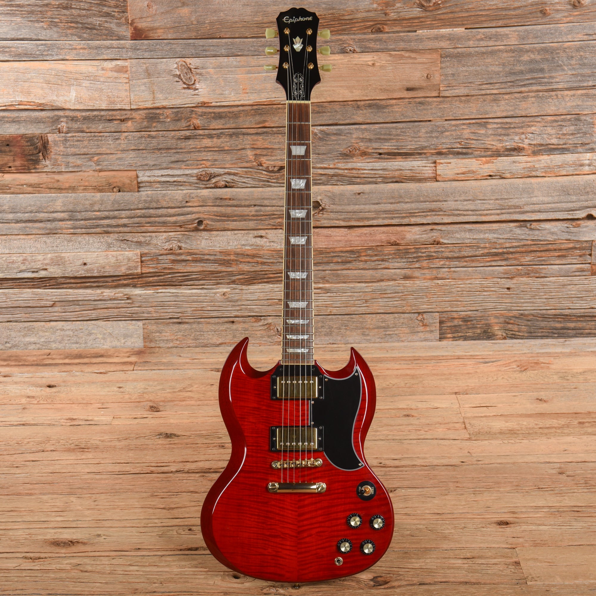 Epiphone G-400 Deluxe Pro Cherry 2018 Electric Guitars / Solid Body