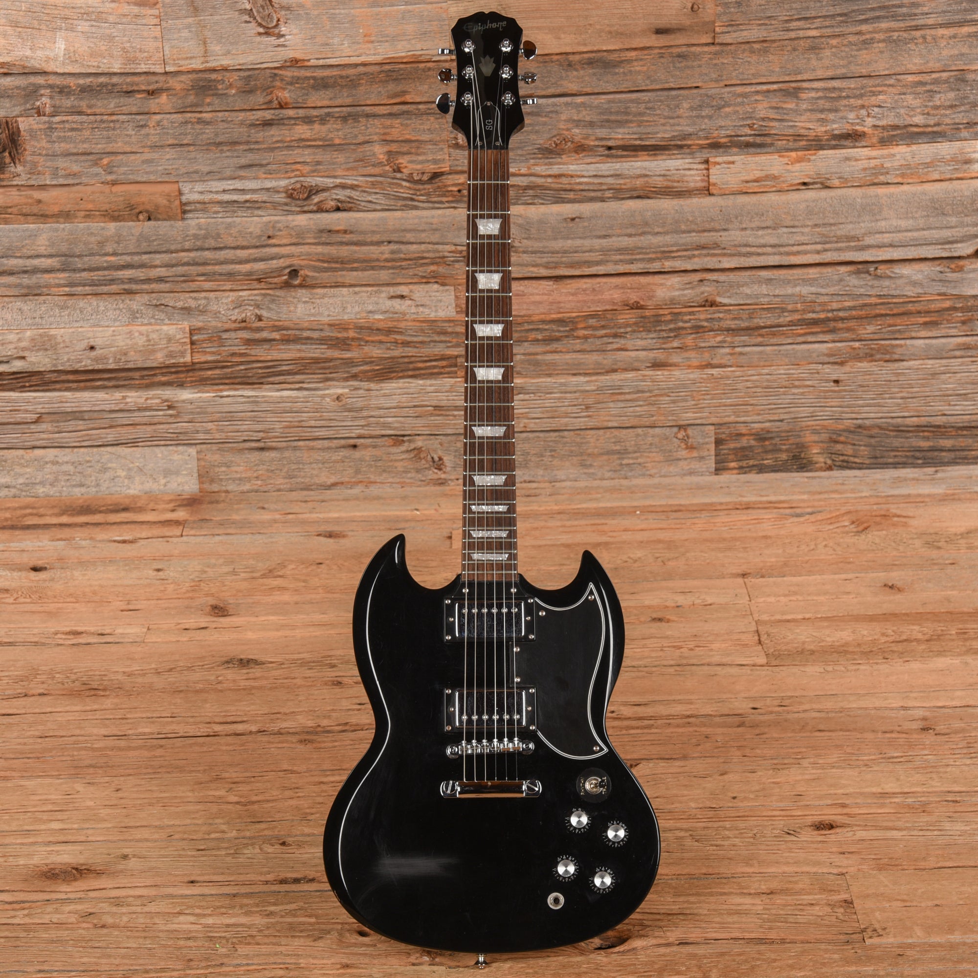 Epiphone G-400 Ebony 2004 Electric Guitars / Solid Body