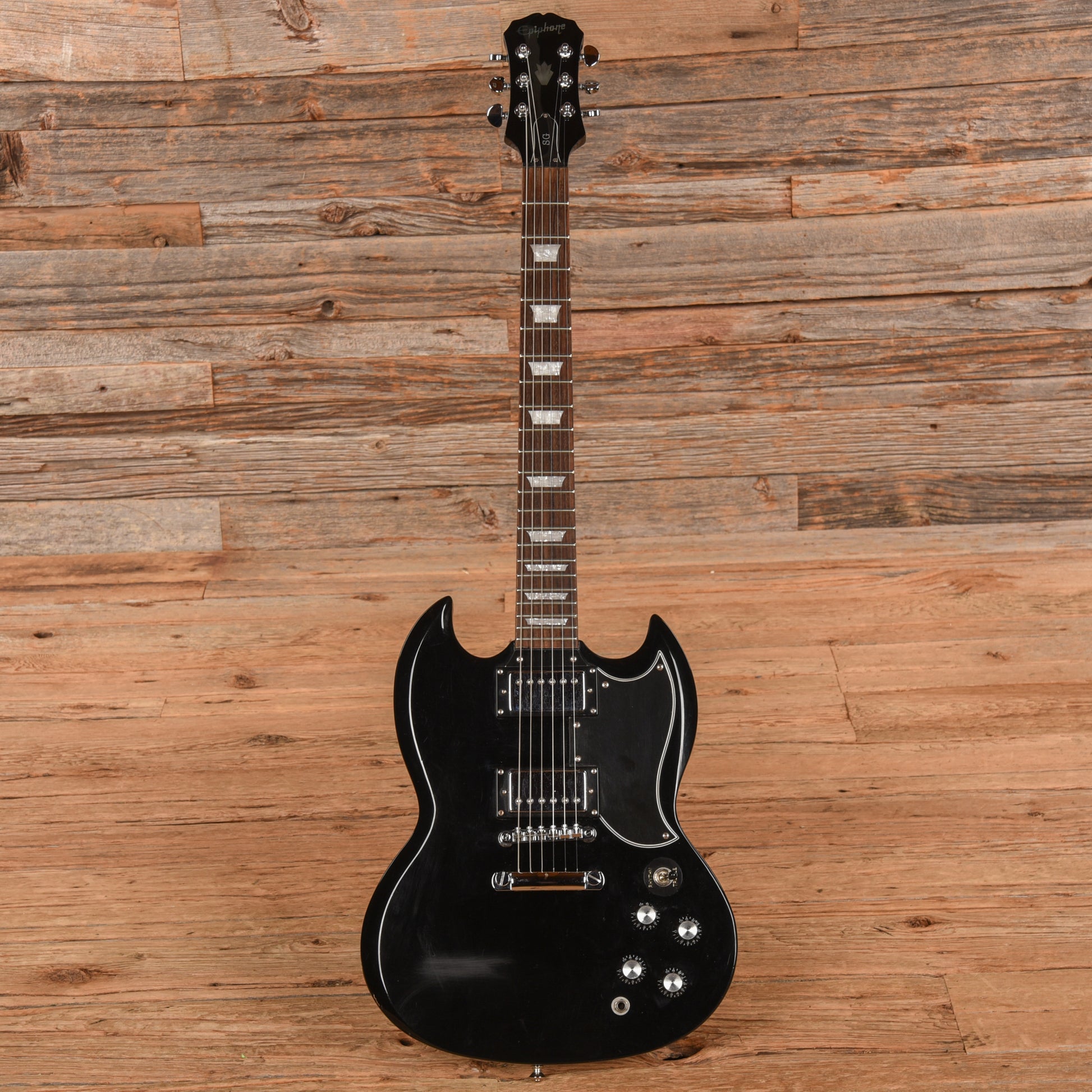 Epiphone G-400 Ebony 2004 Electric Guitars / Solid Body