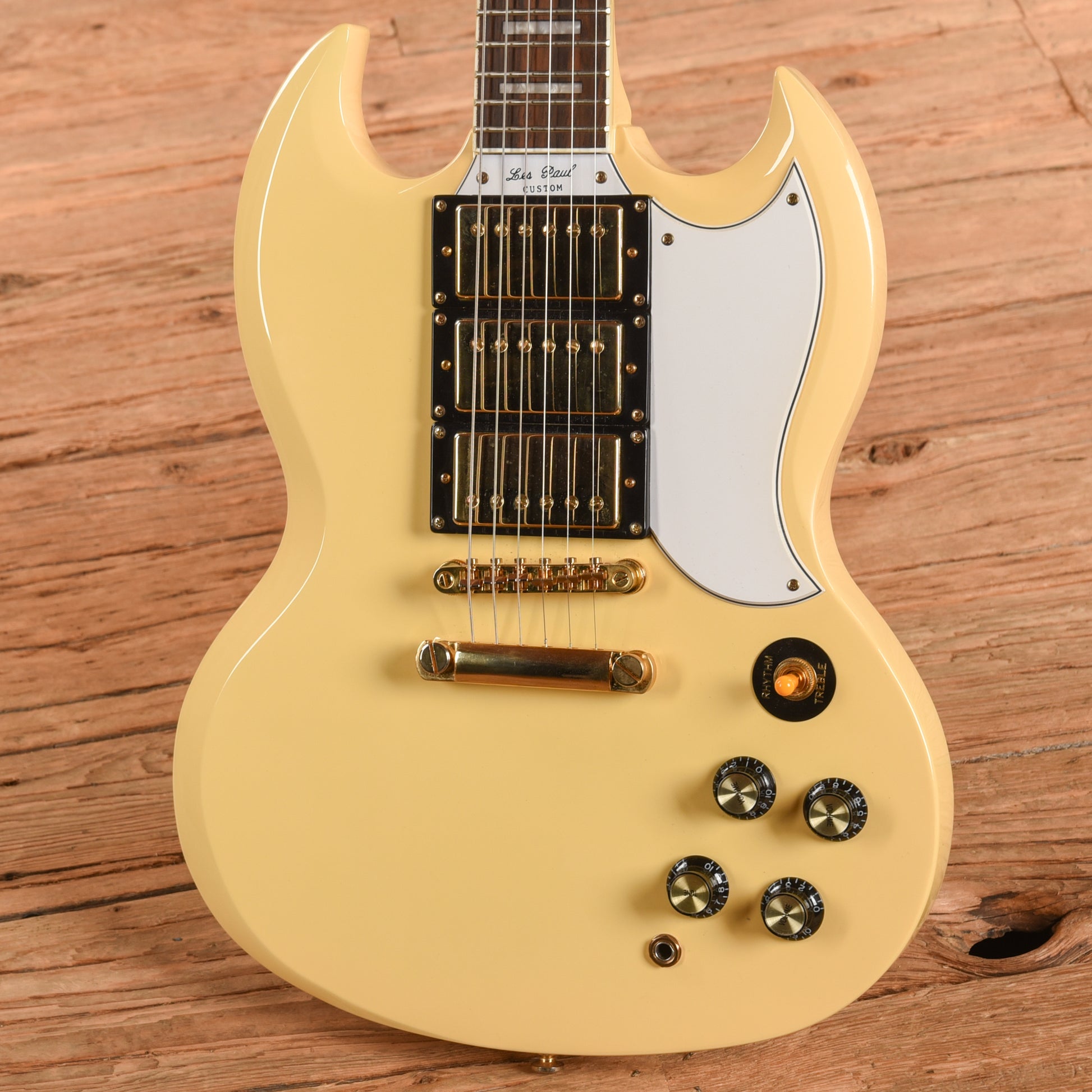 Epiphone G-400 Les Paul (SG) Custom White 2010 Electric Guitars / Solid Body