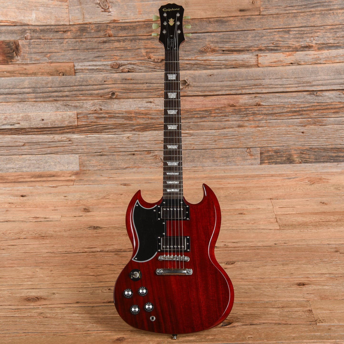 Epiphone G-400 Pro Cherry 2013 LEFTY Electric Guitars / Solid Body