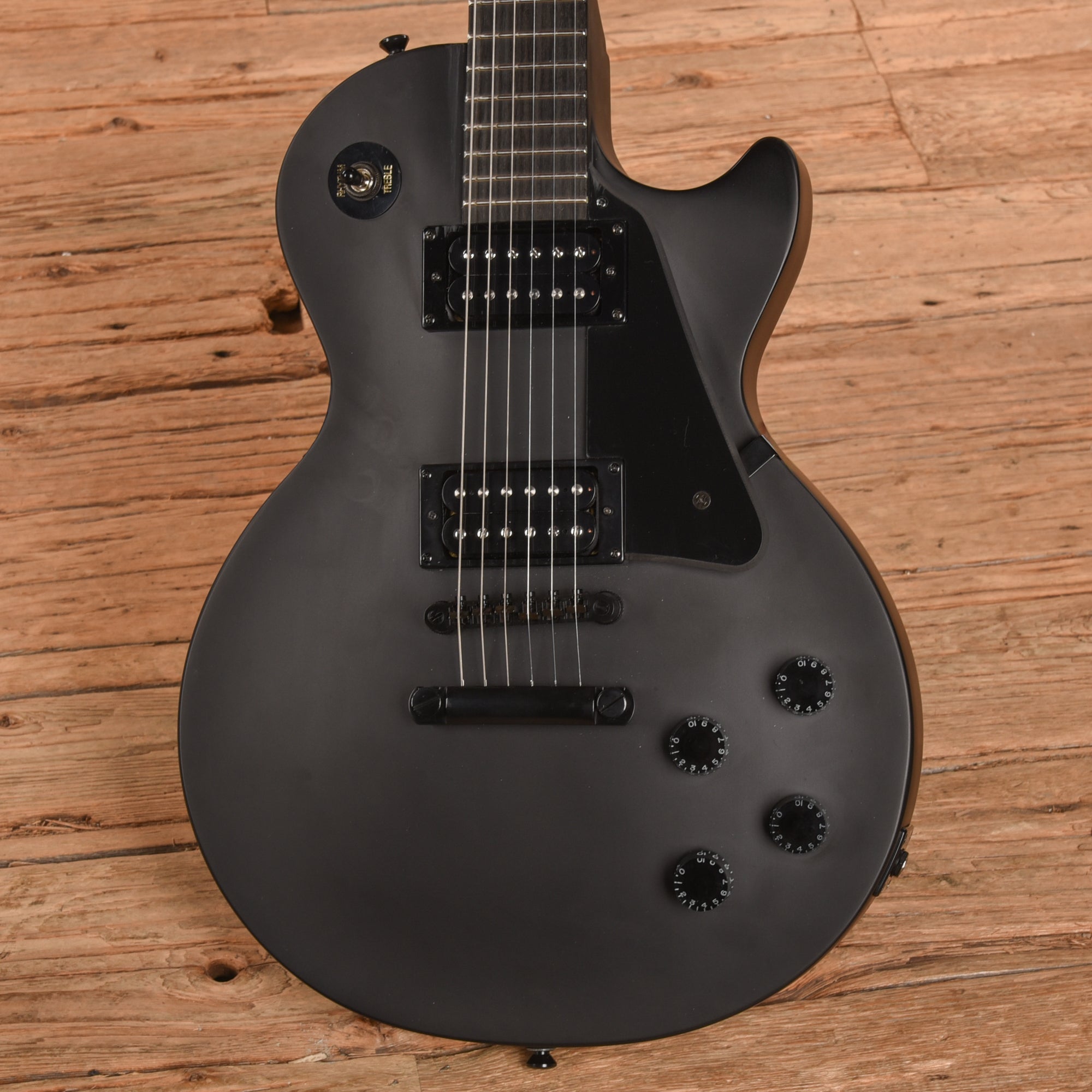Epiphone Goth Les Paul Studio Satin Black 2017 Electric Guitars / Solid Body